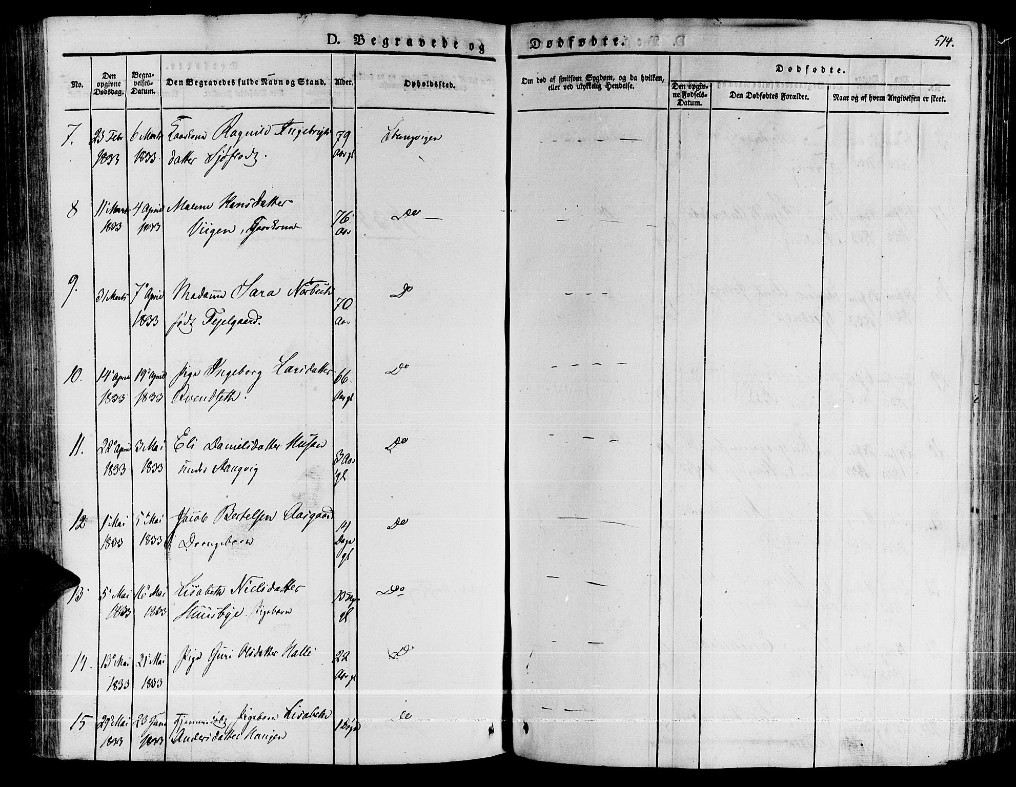 Ministerialprotokoller, klokkerbøker og fødselsregistre - Møre og Romsdal, SAT/A-1454/592/L1024: Parish register (official) no. 592A03 /1, 1831-1849, p. 514