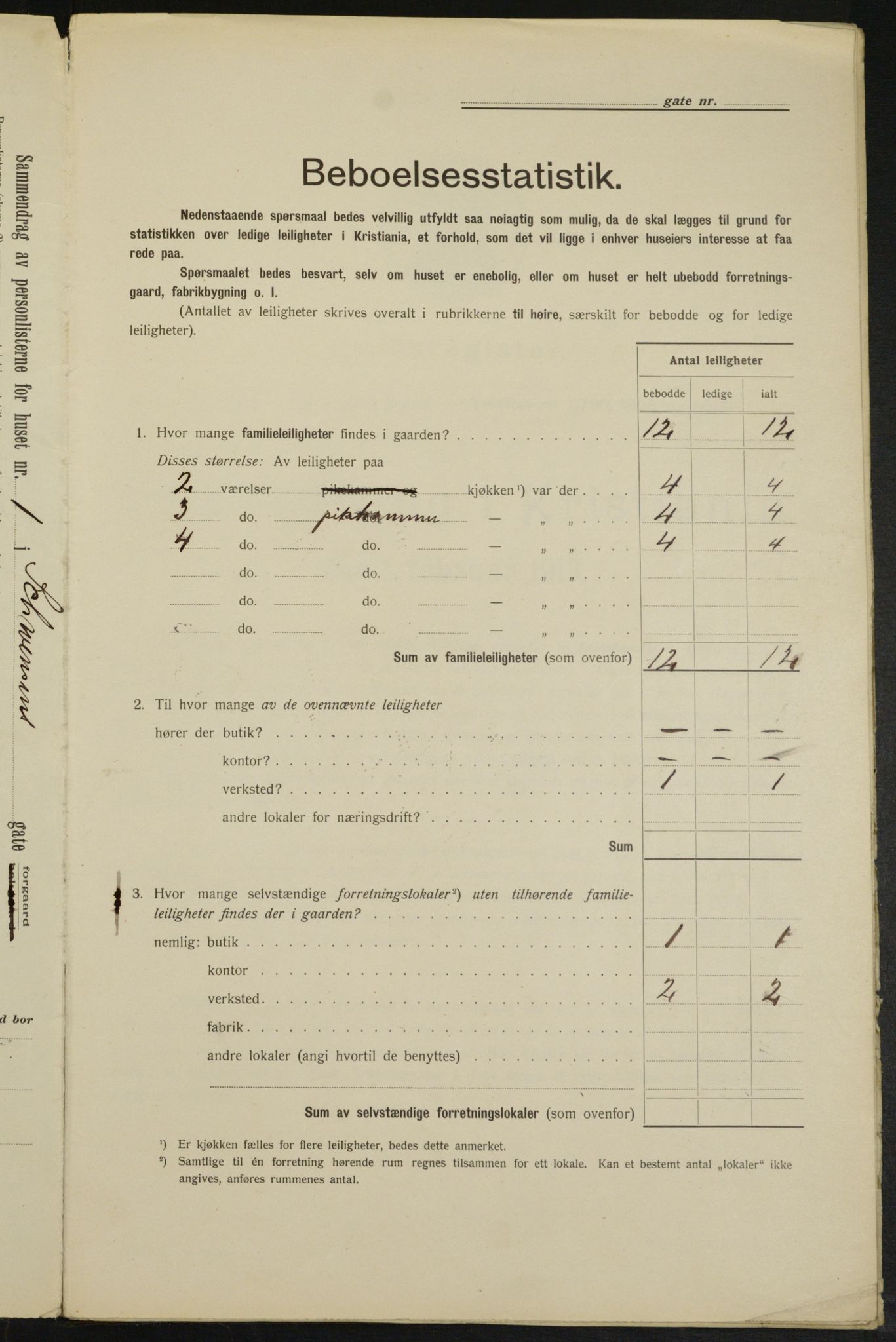 OBA, Municipal Census 1913 for Kristiania, 1913, p. 92646