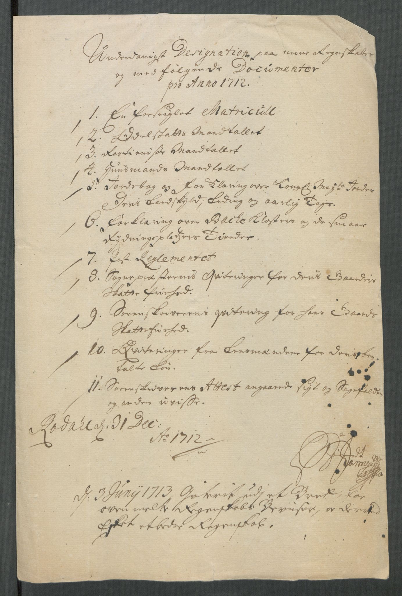 Rentekammeret inntil 1814, Reviderte regnskaper, Fogderegnskap, AV/RA-EA-4092/R65/L4512: Fogderegnskap Helgeland, 1712-1713, p. 13