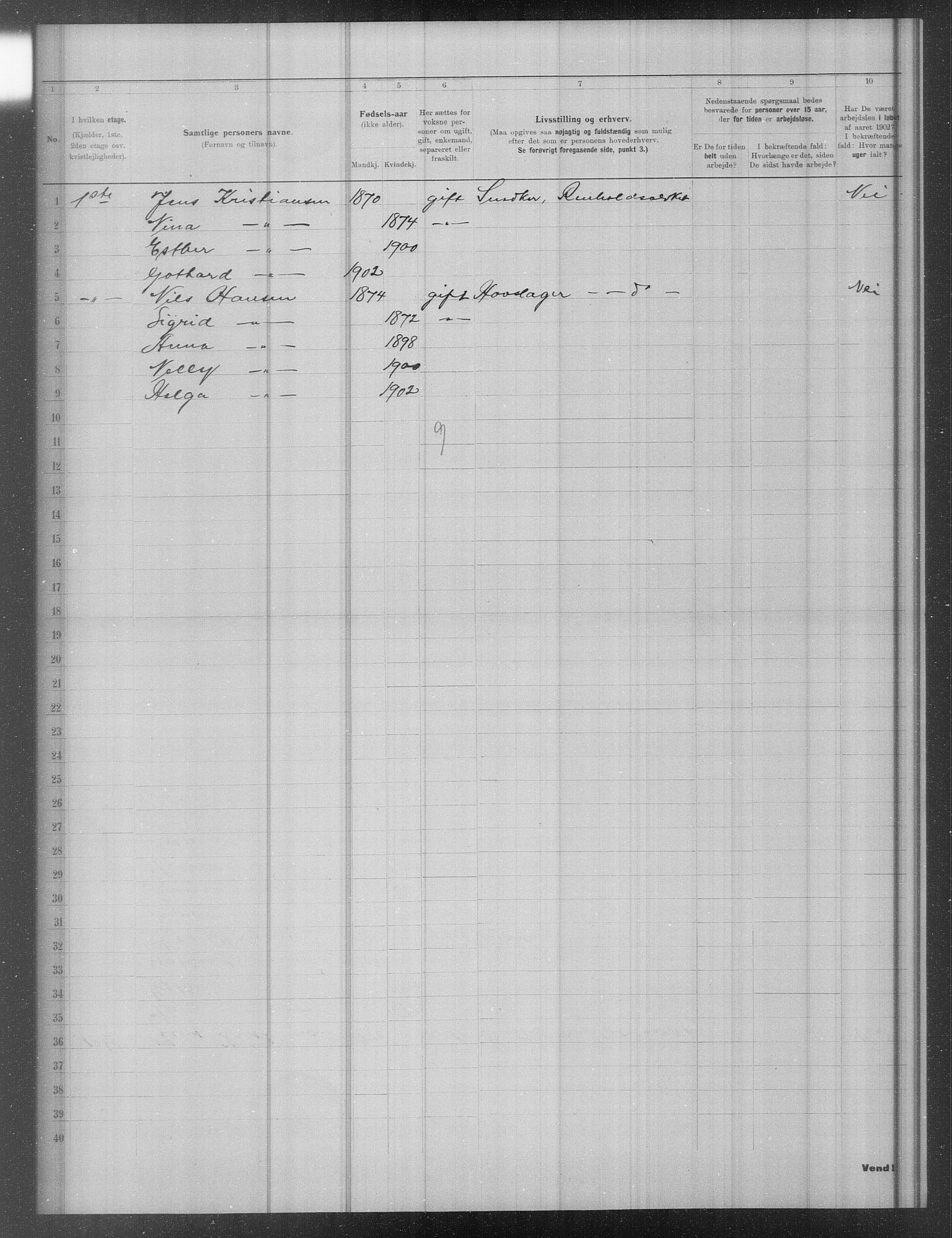 OBA, Municipal Census 1902 for Kristiania, 1902, p. 16301