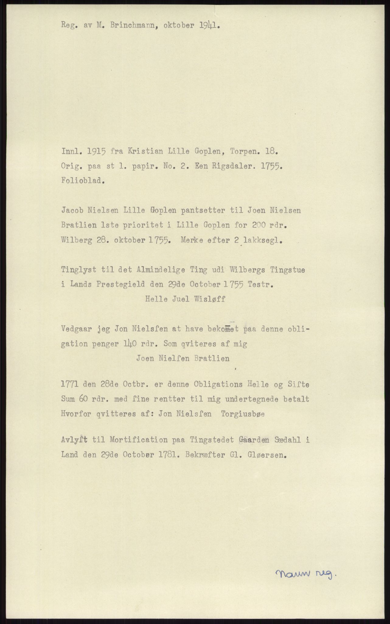 Samlinger til kildeutgivelse, Diplomavskriftsamlingen, RA/EA-4053/H/Ha, p. 3216