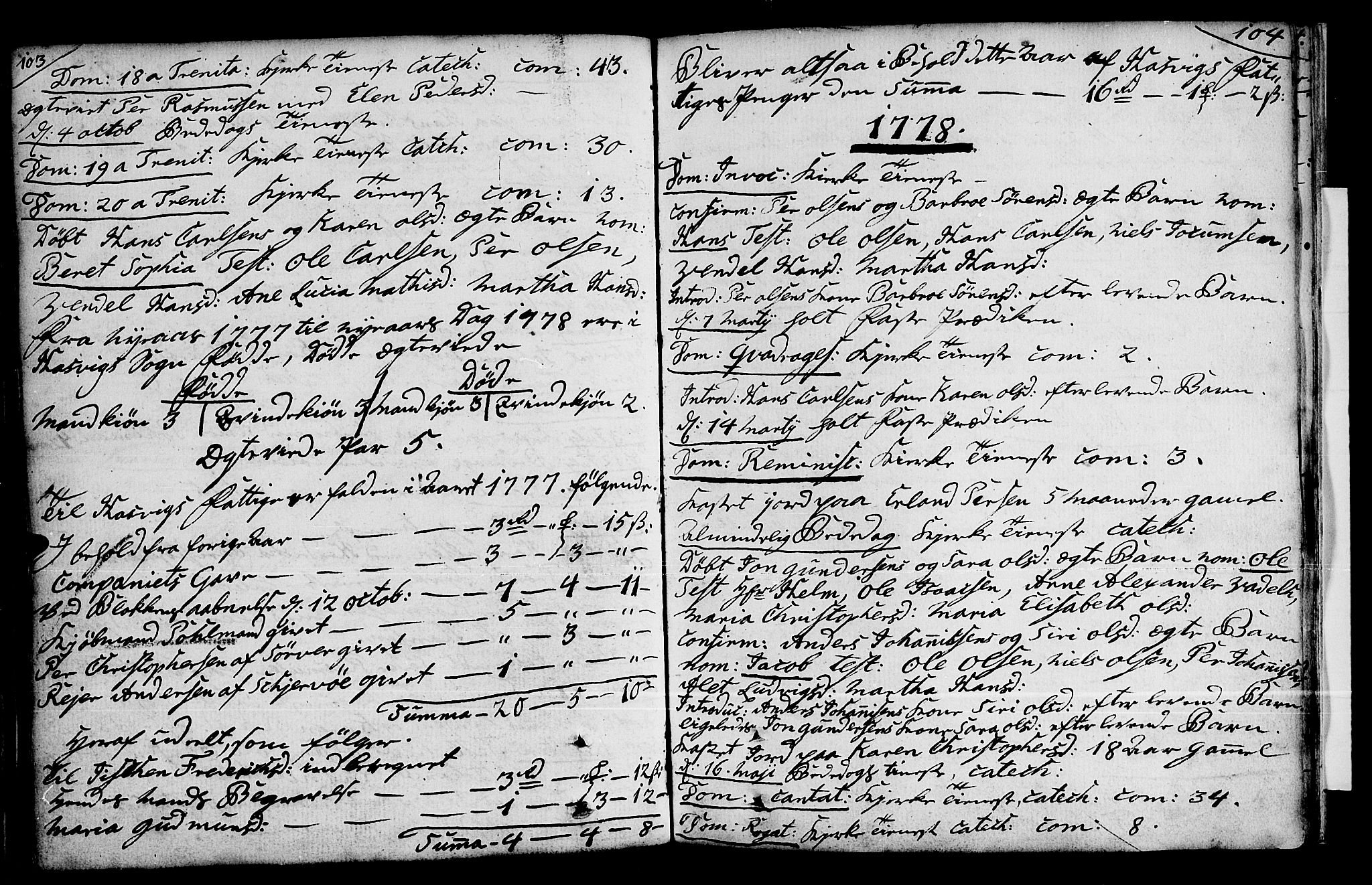 Loppa sokneprestkontor, SATØ/S-1339/H/Ha/L0001kirke: Parish register (official) no. 1 /2, 1753-1784, p. 103-104