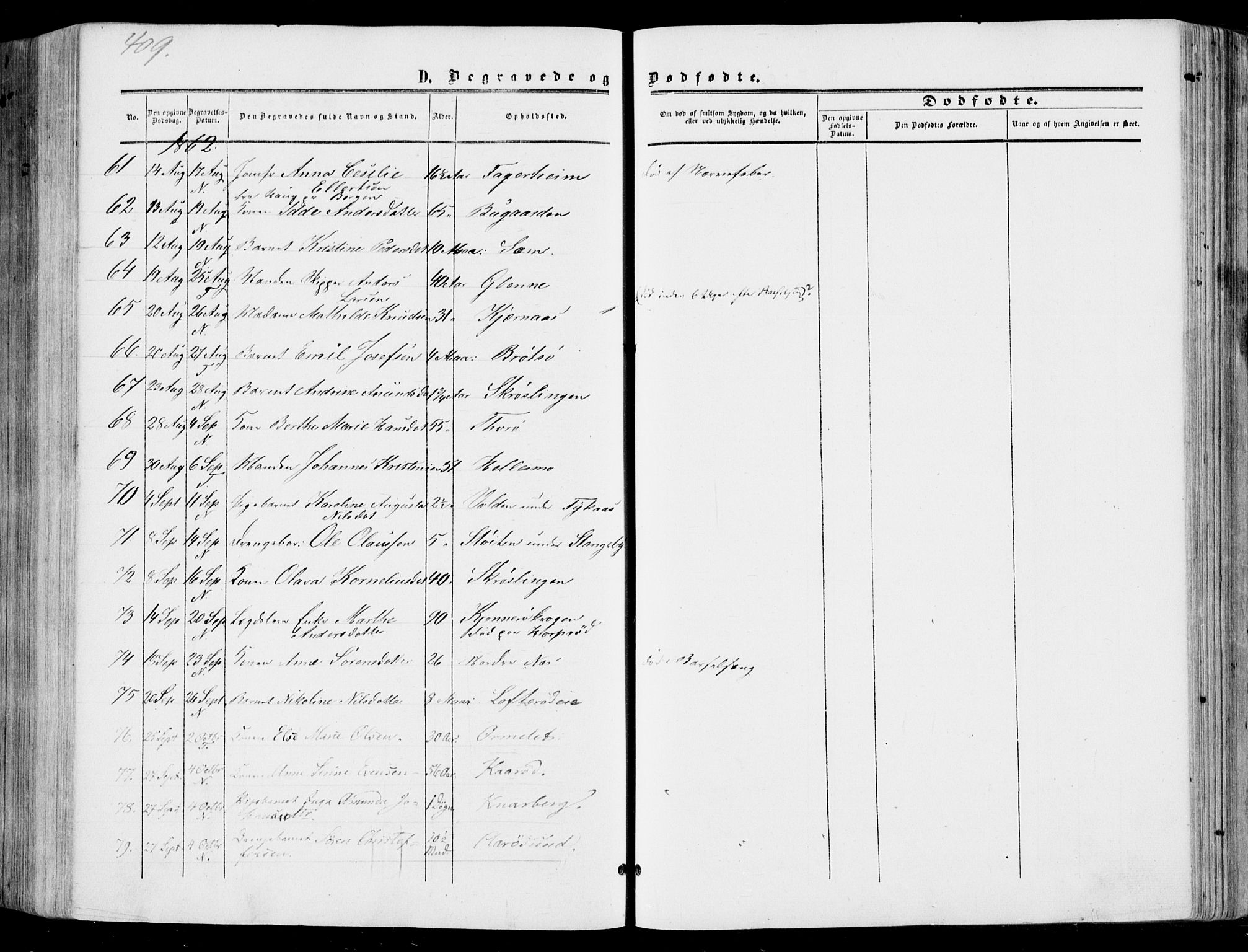 Nøtterøy kirkebøker, AV/SAKO-A-354/F/Fa/L0006: Parish register (official) no. I 6, 1852-1864, p. 409