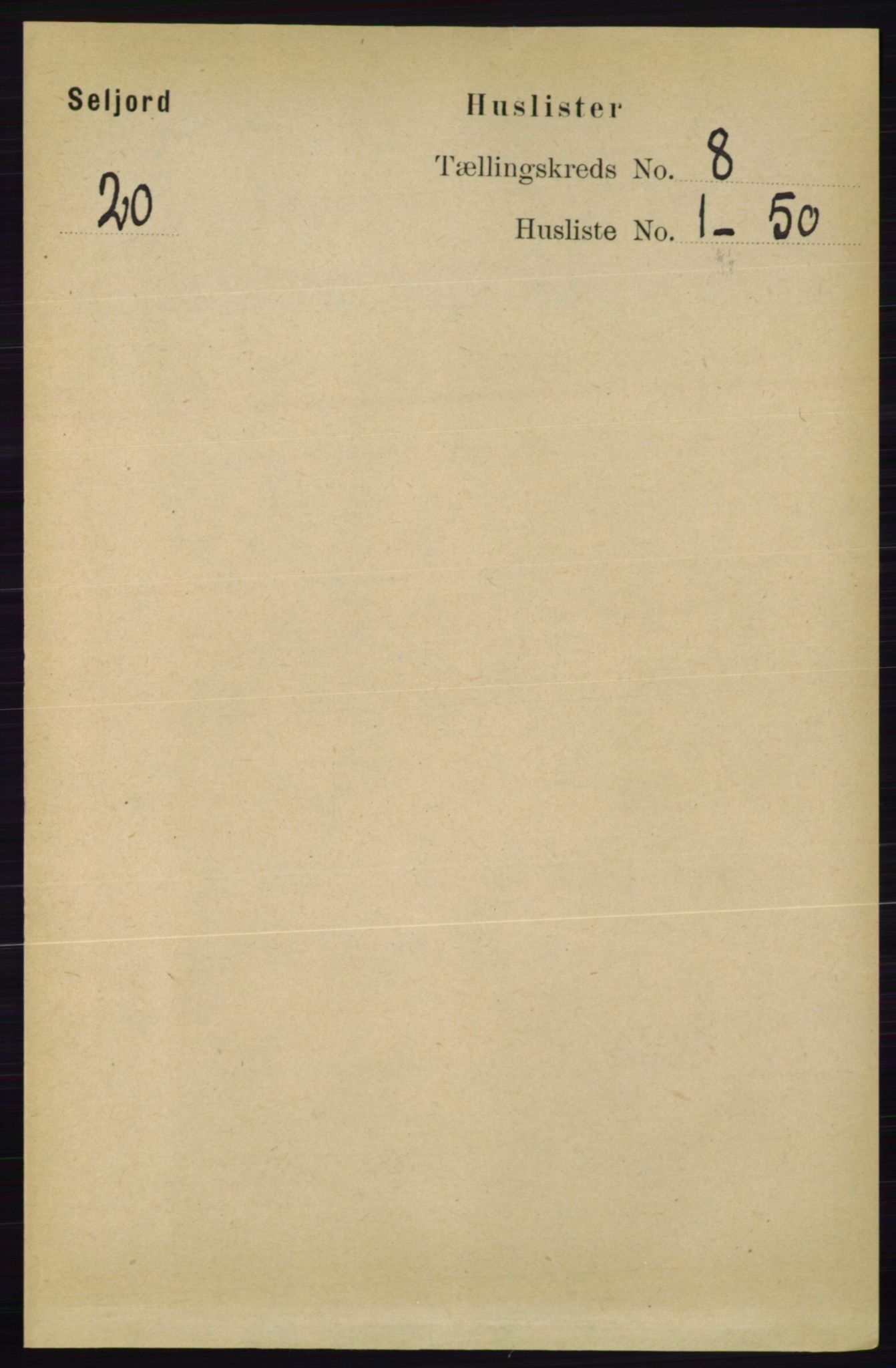RA, 1891 census for 0828 Seljord, 1891, p. 2821