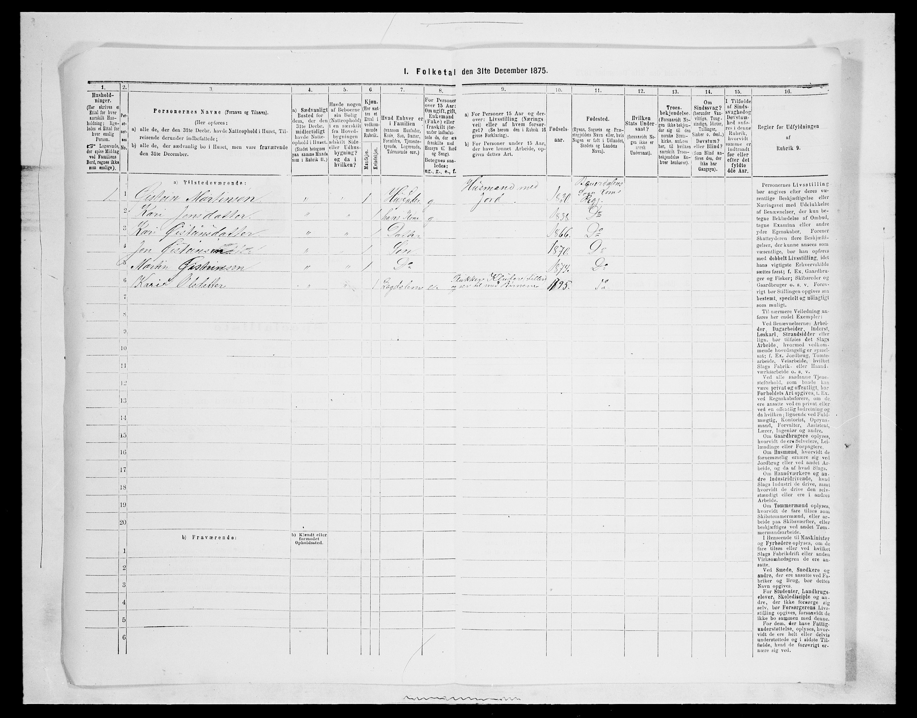 SAH, 1875 census for 0514P Lom, 1875, p. 904