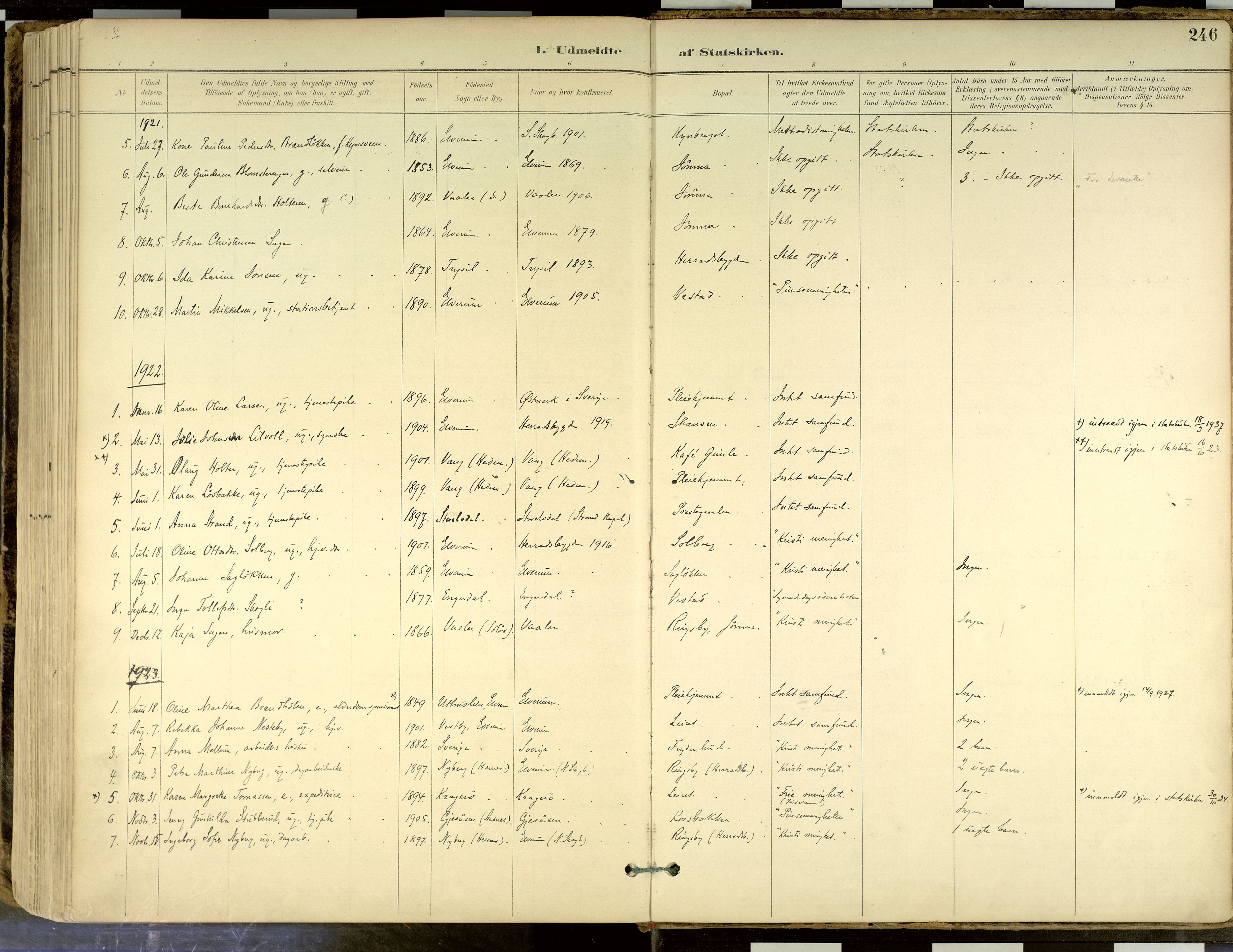 Elverum prestekontor, SAH/PREST-044/H/Ha/Haa/L0018: Parish register (official) no. 18, 1894-1914, p. 246
