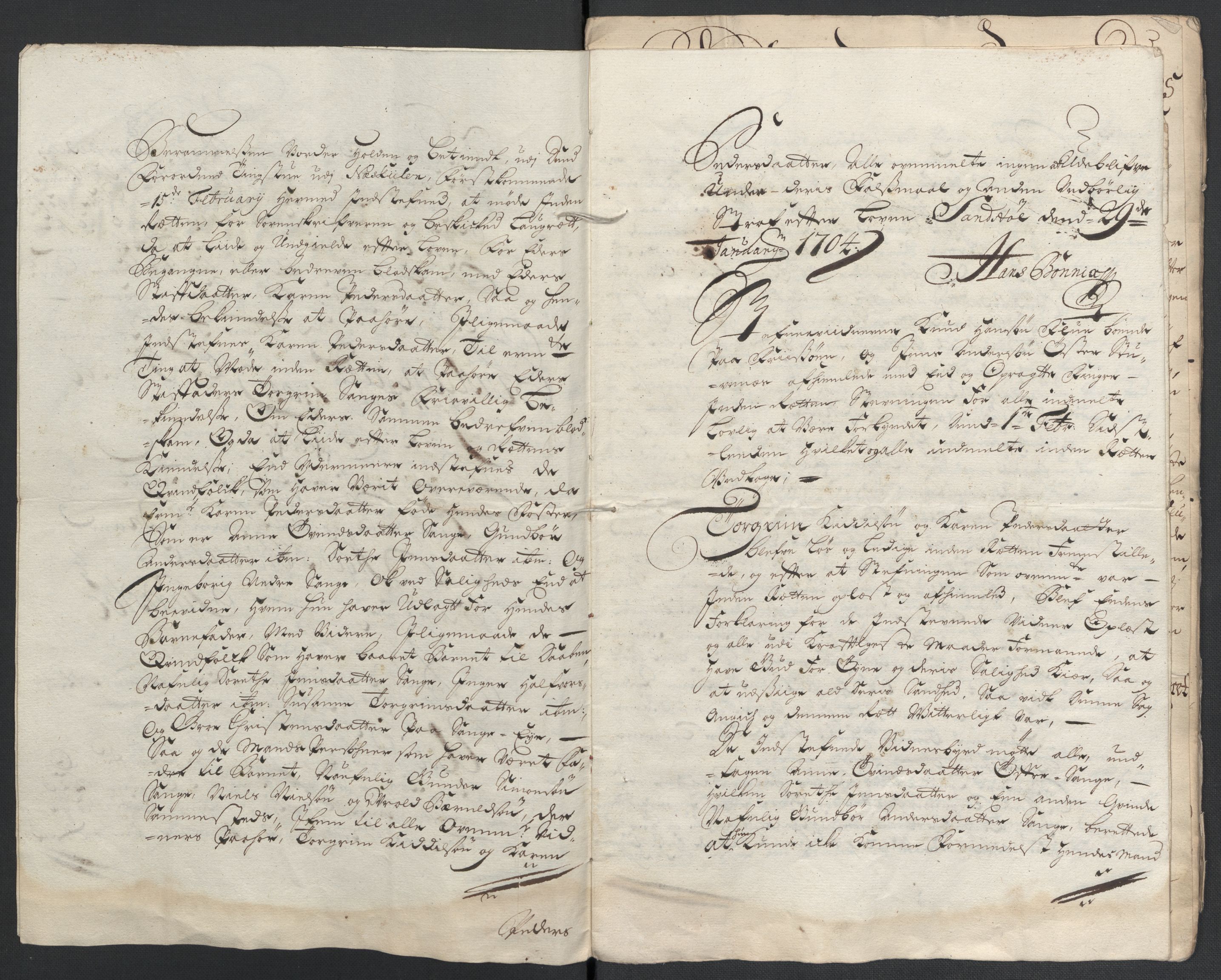 Rentekammeret inntil 1814, Reviderte regnskaper, Fogderegnskap, AV/RA-EA-4092/R39/L2317: Fogderegnskap Nedenes, 1704-1705, p. 518