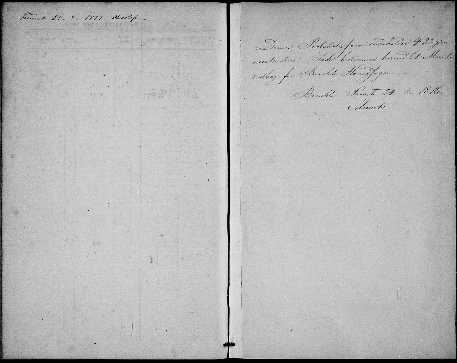 Bamble kirkebøker, AV/SAKO-A-253/G/Ga/L0007: Parish register (copy) no. I 7, 1876-1877