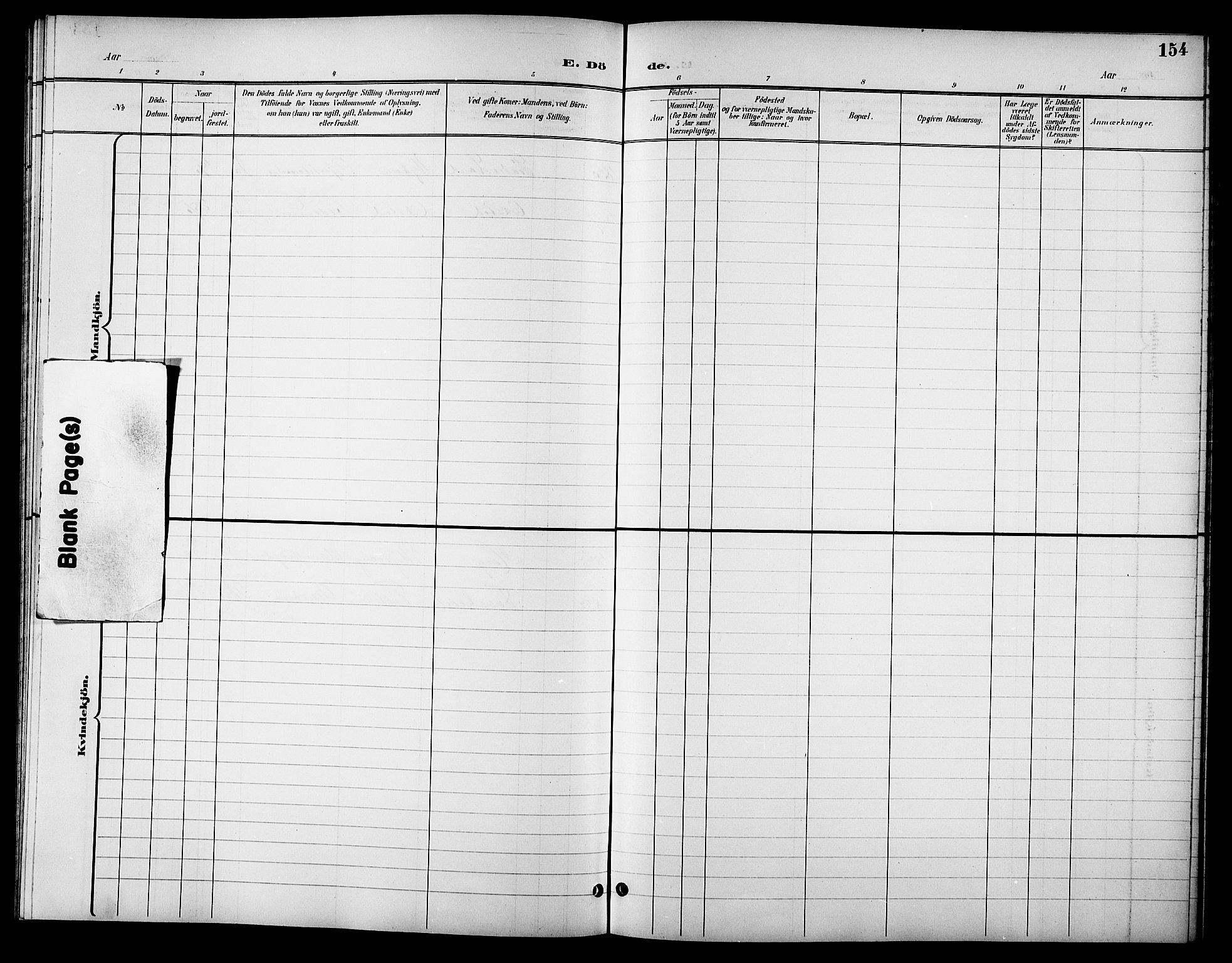 Ministerialprotokoller, klokkerbøker og fødselsregistre - Sør-Trøndelag, SAT/A-1456/621/L0460: Parish register (copy) no. 621C03, 1896-1914, p. 154