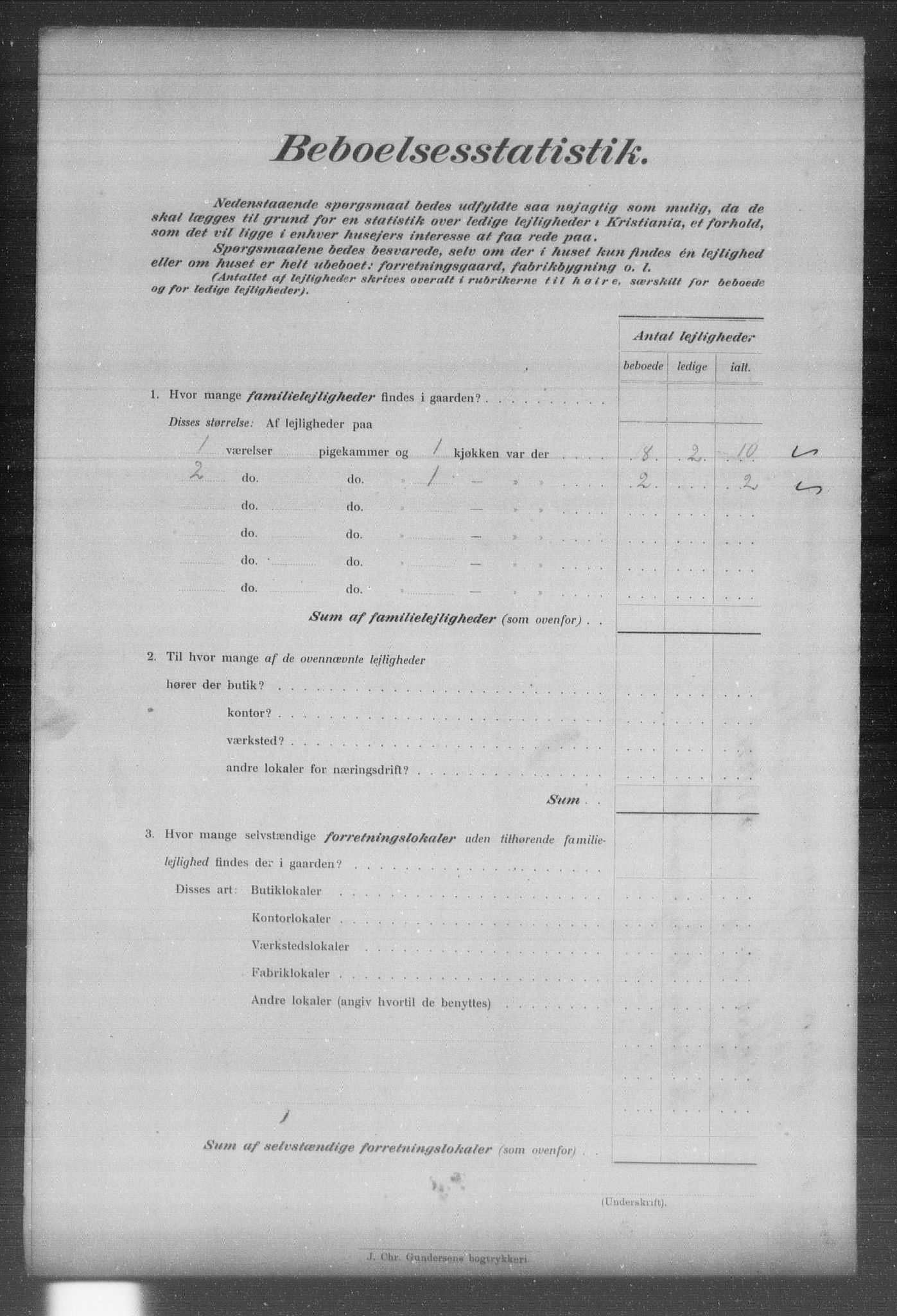 OBA, Municipal Census 1903 for Kristiania, 1903, p. 13857