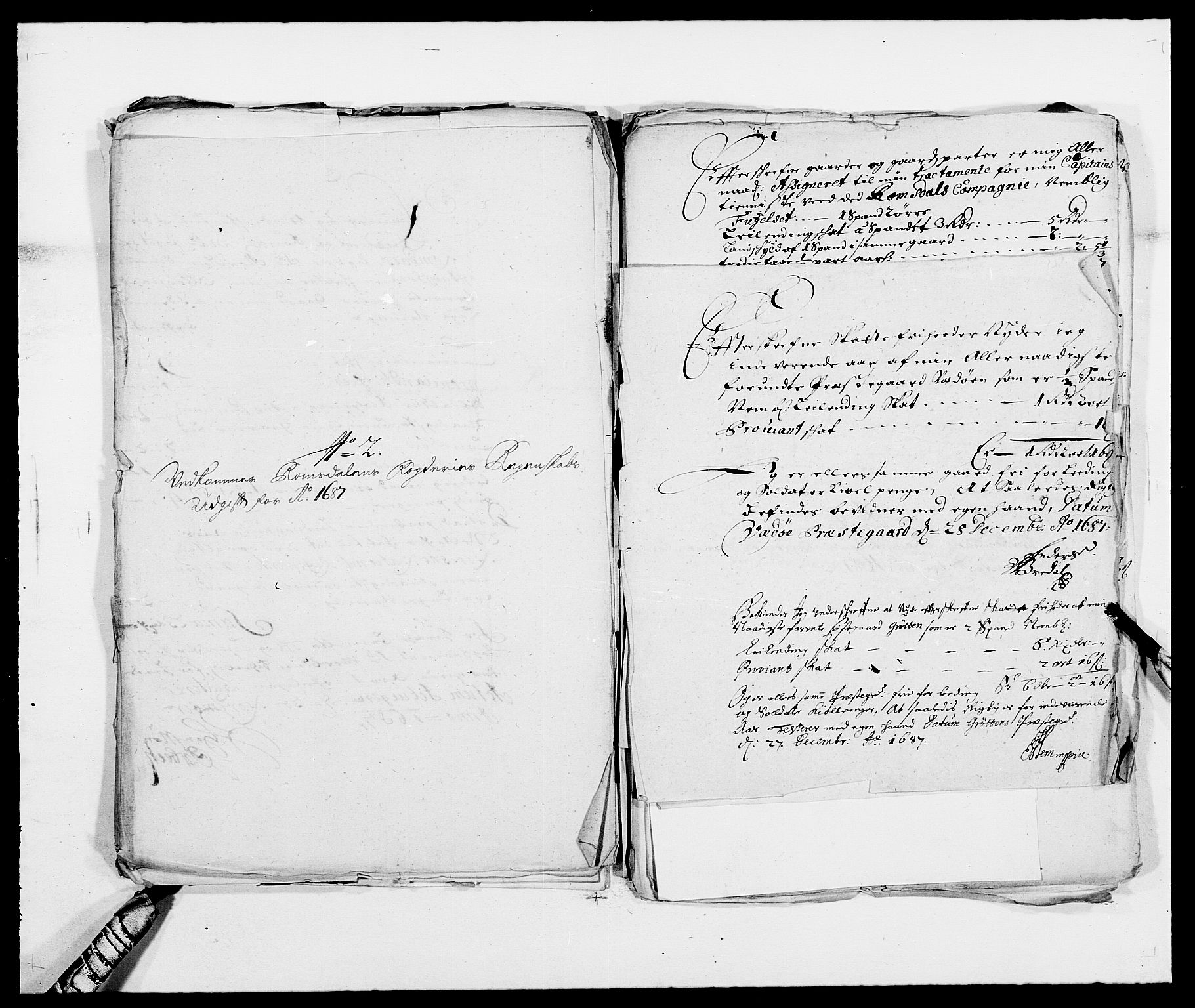 Rentekammeret inntil 1814, Reviderte regnskaper, Fogderegnskap, RA/EA-4092/R55/L3648: Fogderegnskap Romsdal, 1687-1689, p. 141