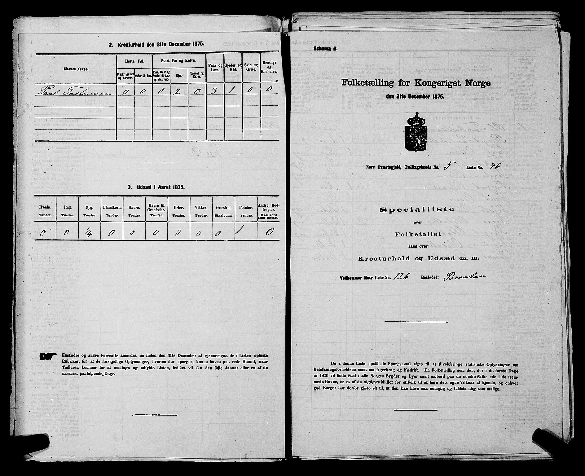 SAKO, 1875 census for 0633P Nore, 1875, p. 625