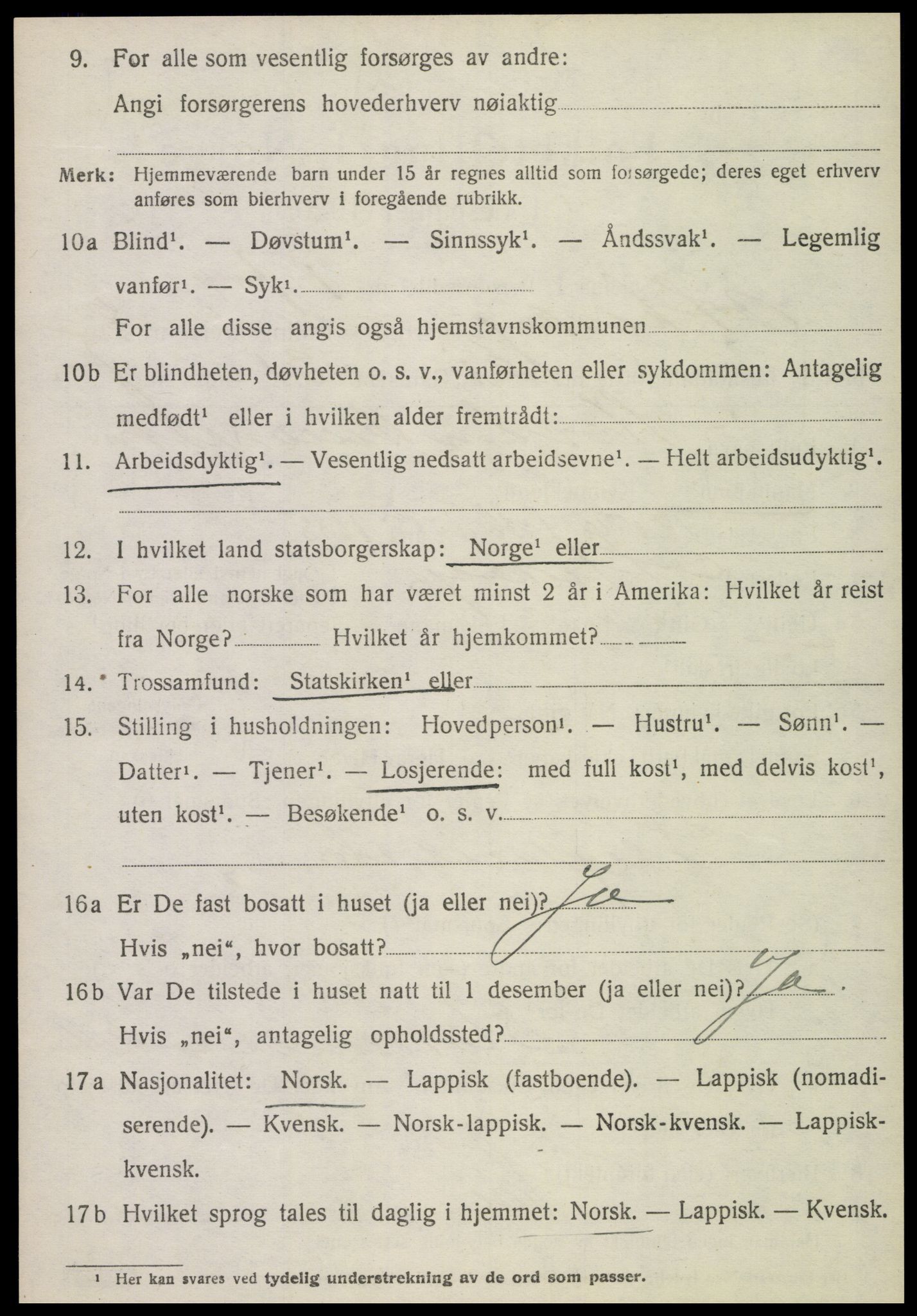 SAT, 1920 census for Otterøy, 1920, p. 1346