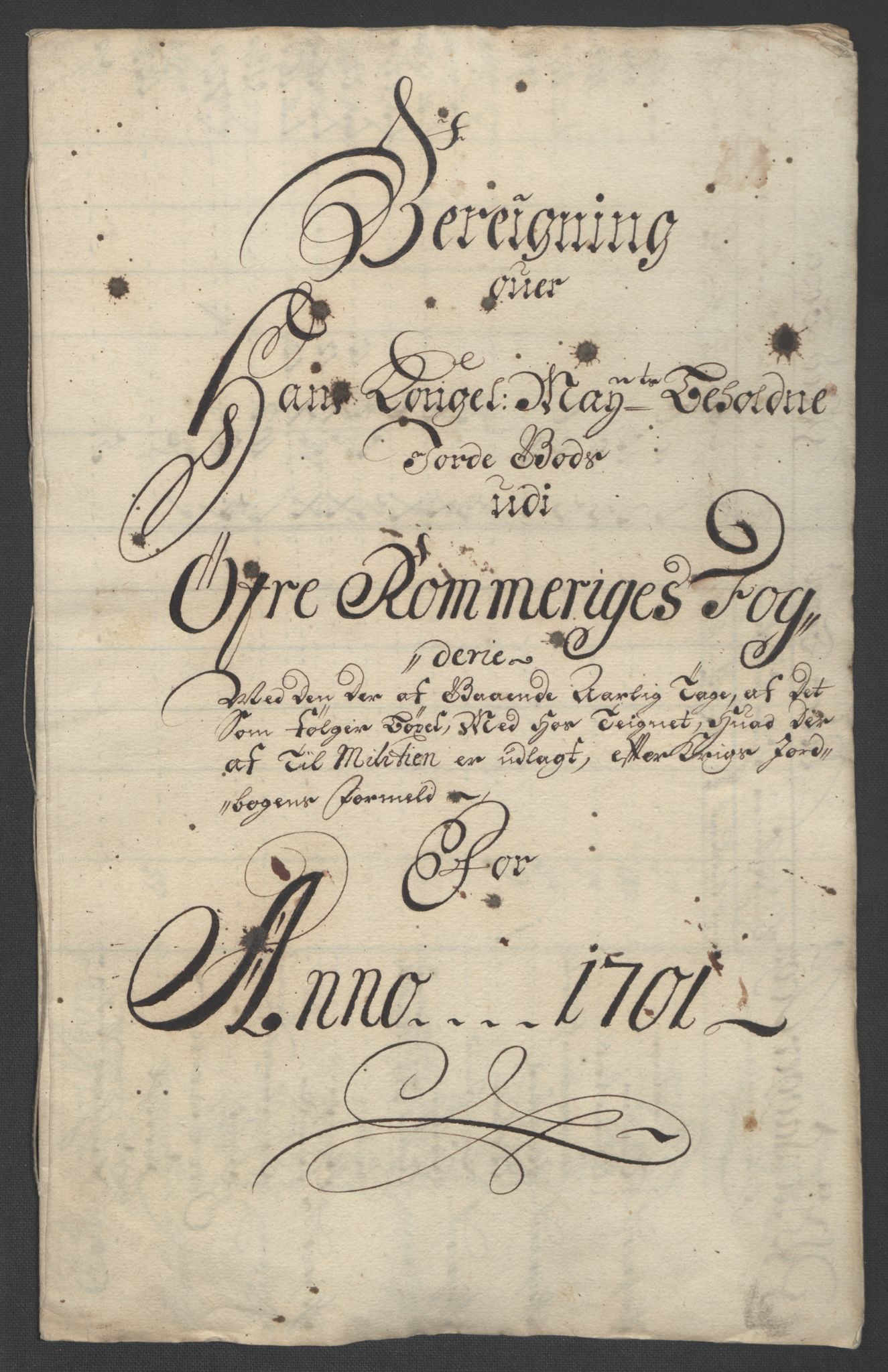 Rentekammeret inntil 1814, Reviderte regnskaper, Fogderegnskap, RA/EA-4092/R12/L0713: Fogderegnskap Øvre Romerike, 1701, p. 23