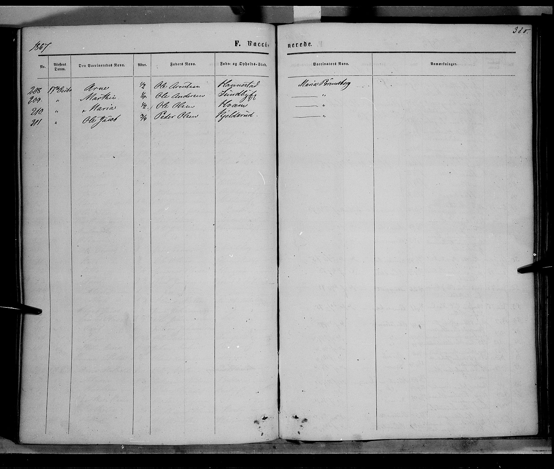 Østre Toten prestekontor, AV/SAH-PREST-104/H/Ha/Haa/L0005: Parish register (official) no. 5, 1866-1877, p. 380