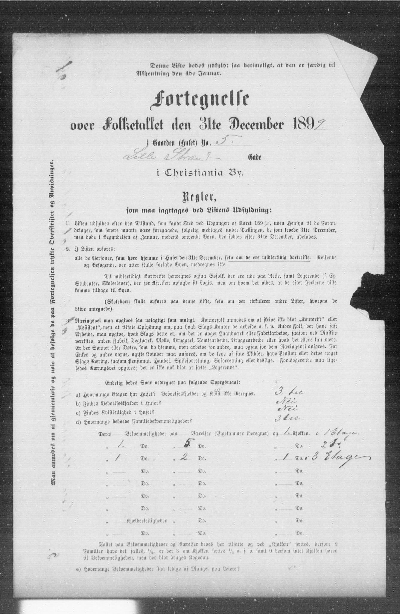 OBA, Municipal Census 1899 for Kristiania, 1899, p. 7559