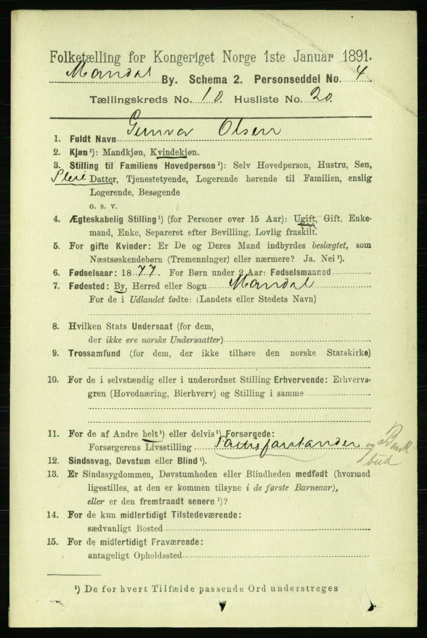 RA, 1891 census for 1002 Mandal, 1891, p. 2774