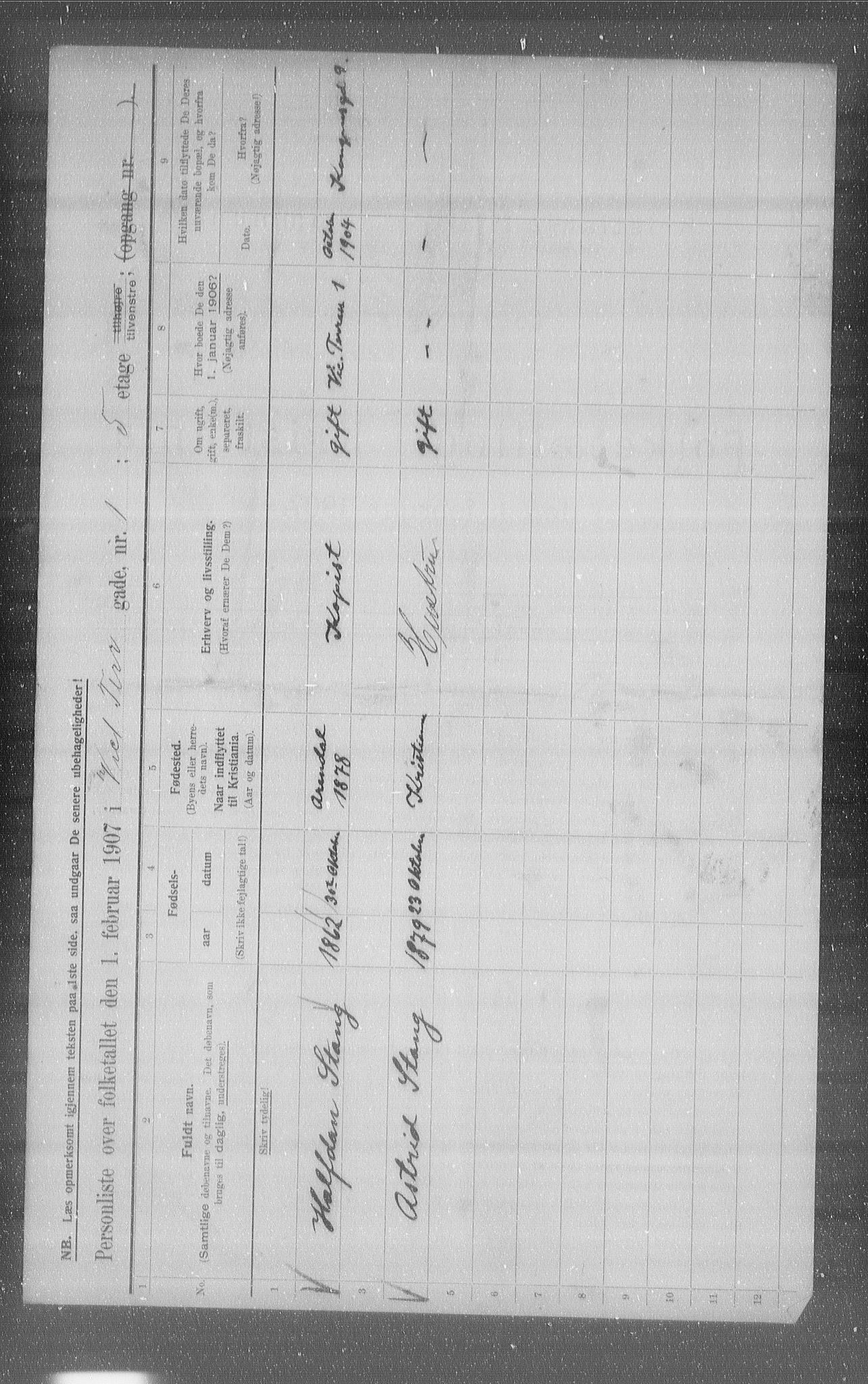 OBA, Municipal Census 1907 for Kristiania, 1907, p. 62804