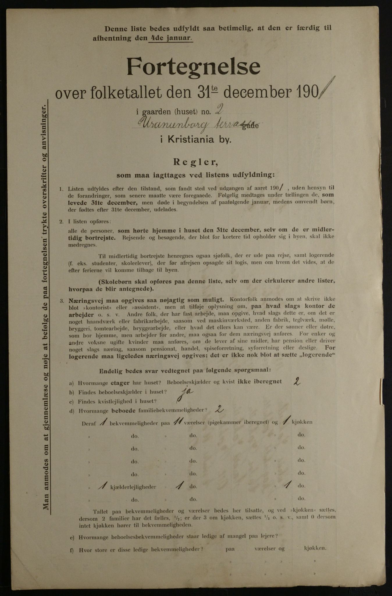 OBA, Municipal Census 1901 for Kristiania, 1901, p. 18474