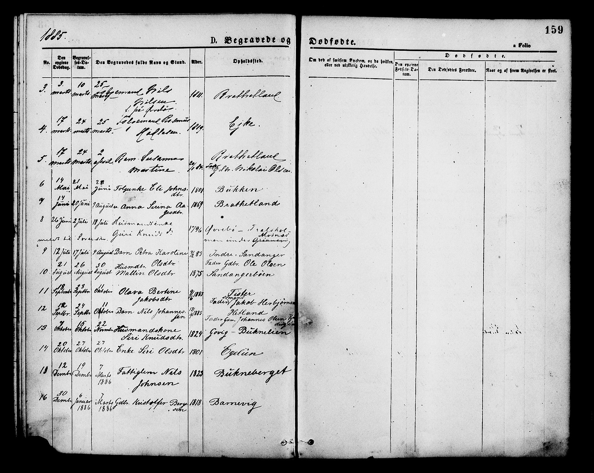 Hjelmeland sokneprestkontor, SAST/A-101843/01/IV/L0013: Parish register (official) no. A 13, 1872-1886, p. 159