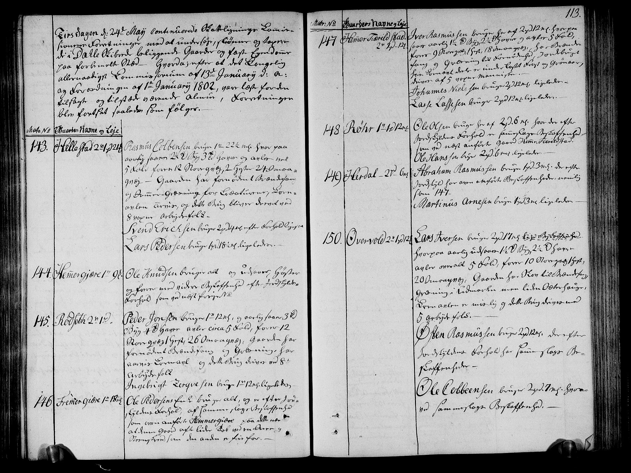 Rentekammeret inntil 1814, Realistisk ordnet avdeling, AV/RA-EA-4070/N/Ne/Nea/L0122: Sunnmøre fogderi. Deliberasjonsprotokoll, 1803, p. 118