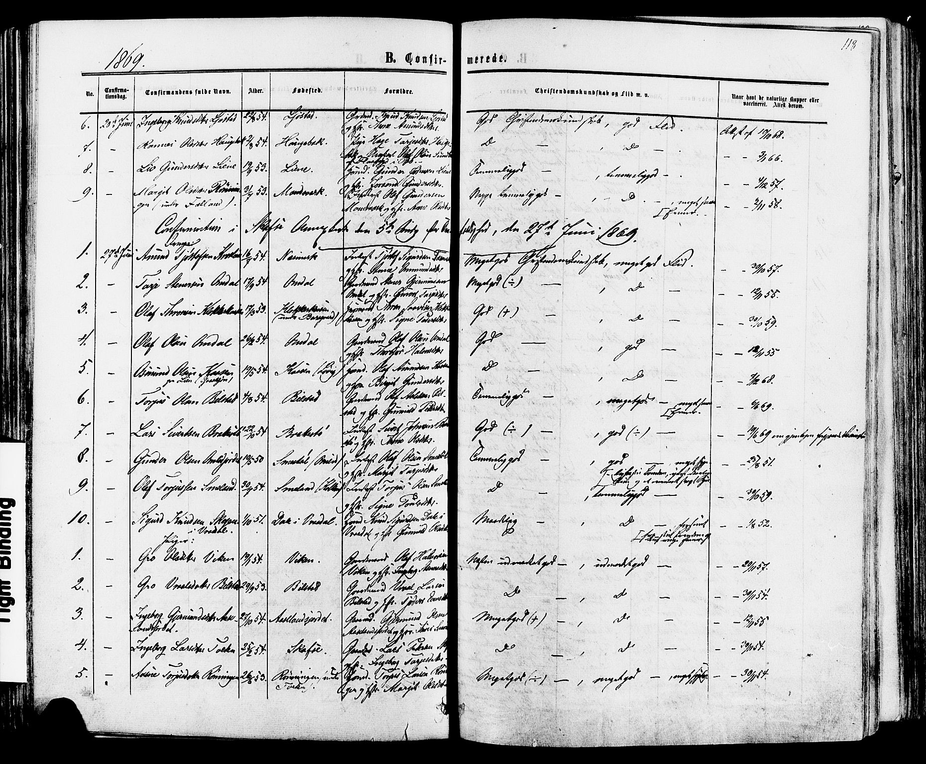 Mo kirkebøker, SAKO/A-286/F/Fa/L0006: Parish register (official) no. I 6, 1865-1885, p. 118