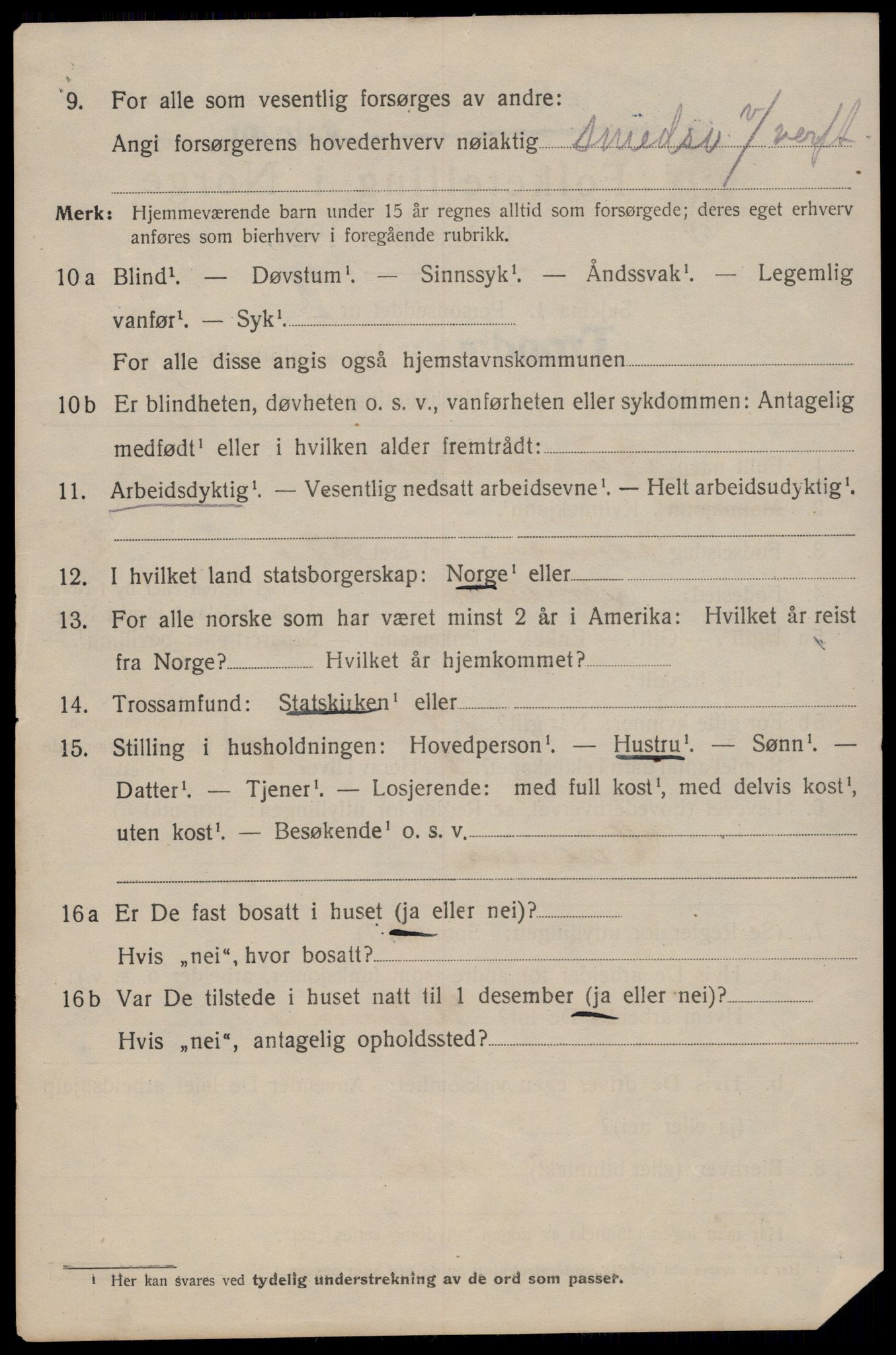 SAT, 1920 census for Trondheim, 1920, p. 62403