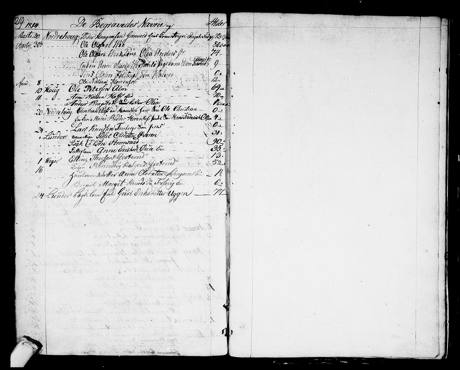 Norderhov kirkebøker, SAKO/A-237/F/Fa/L0007: Parish register (official) no. 7, 1812-1814, p. 219
