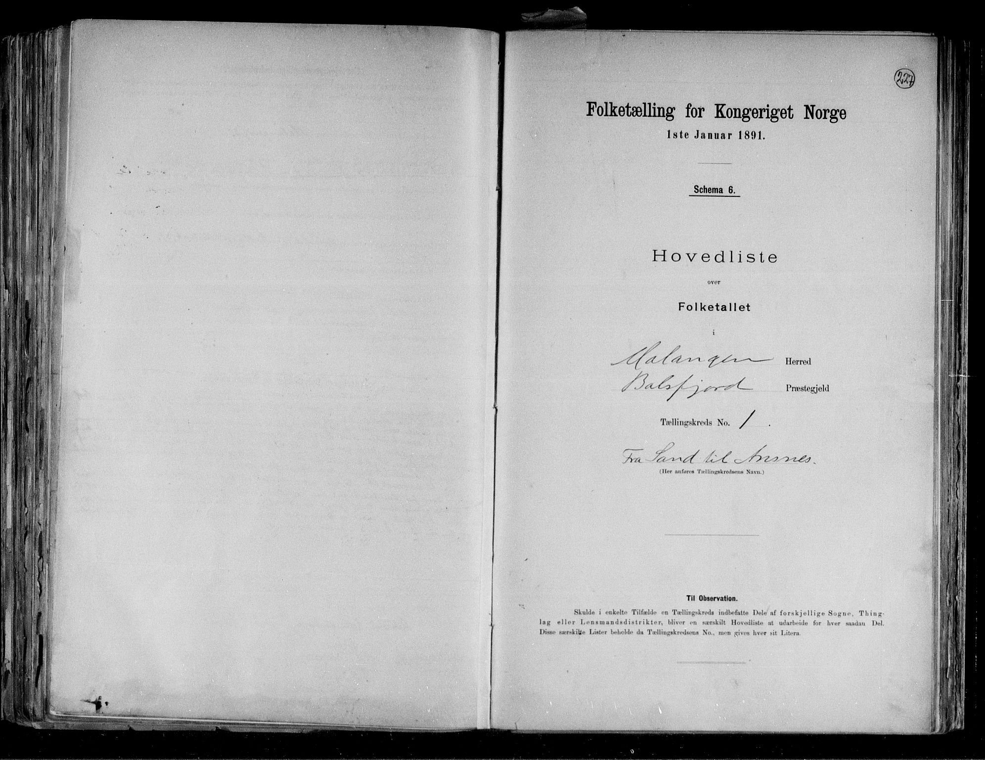 RA, 1891 census for 1932 Malangen, 1891, p. 4