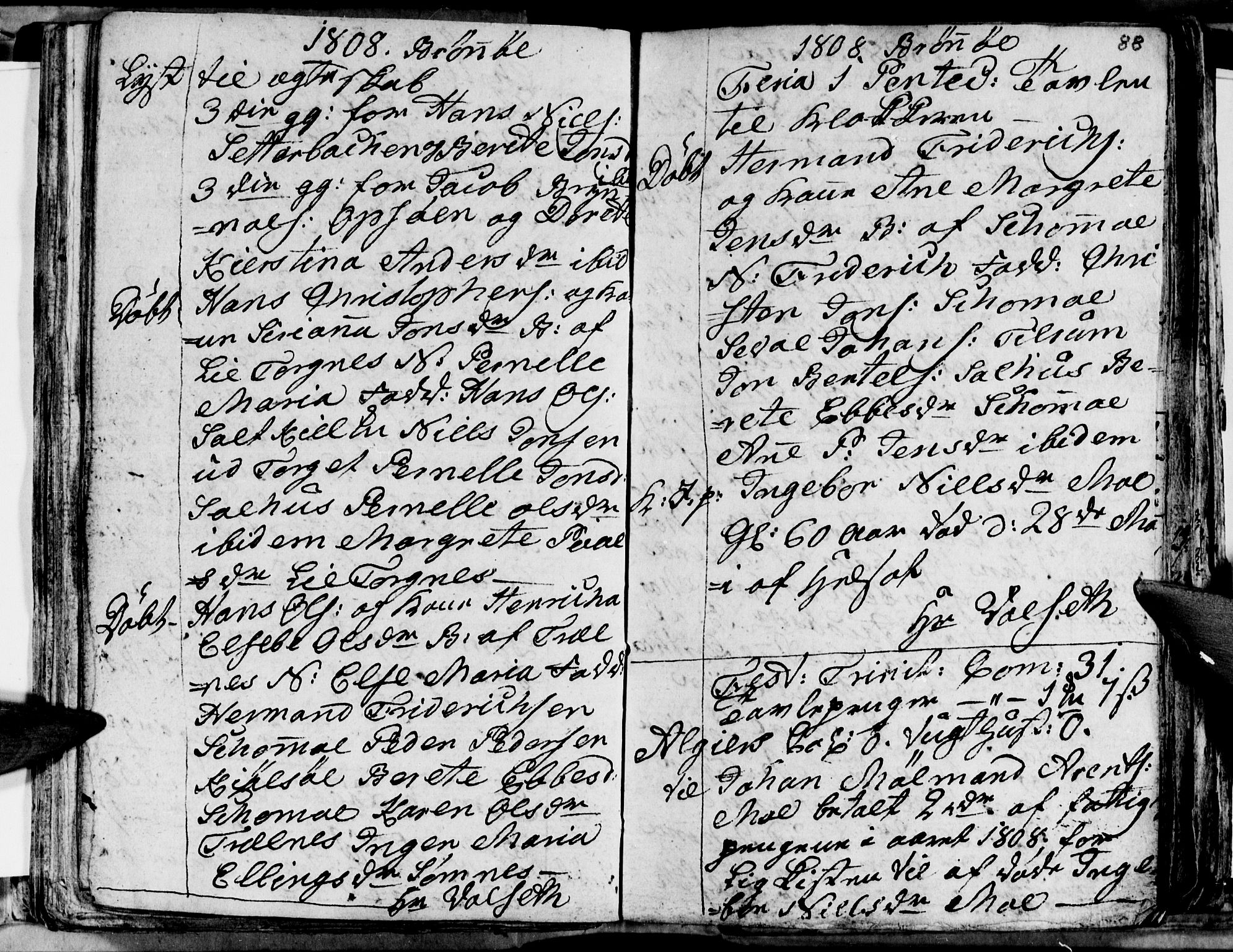 Ministerialprotokoller, klokkerbøker og fødselsregistre - Nordland, AV/SAT-A-1459/813/L0209: Parish register (copy) no. 813C01, 1803-1821, p. 88