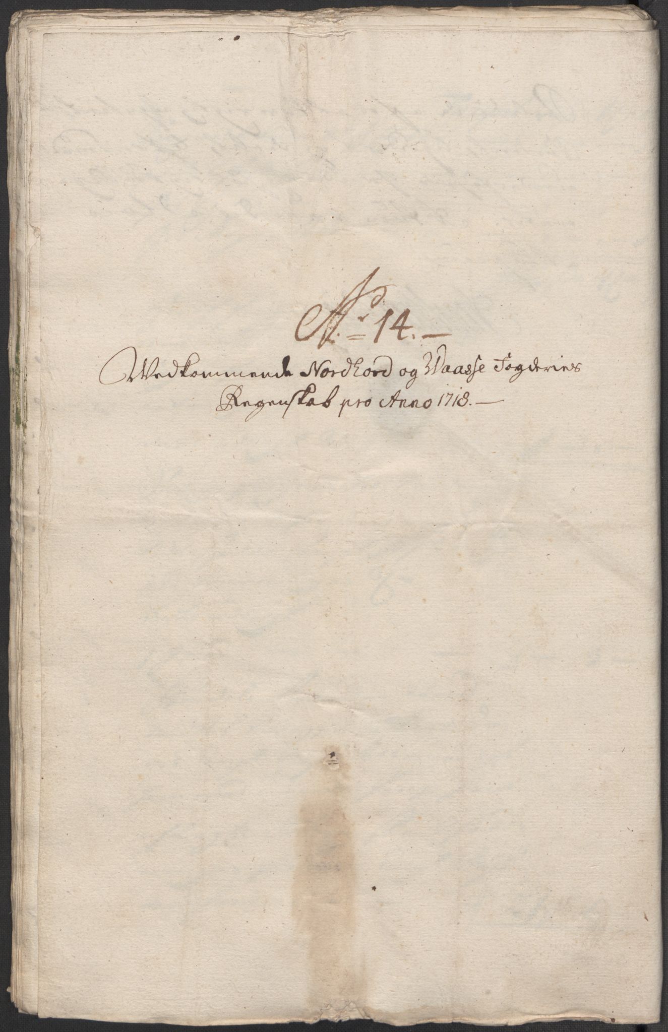 Rentekammeret inntil 1814, Reviderte regnskaper, Fogderegnskap, AV/RA-EA-4092/R51/L3202: Fogderegnskap Nordhordland og Voss, 1718, p. 71