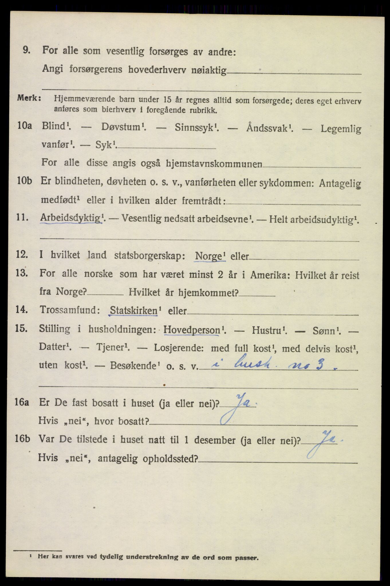 SAH, 1920 census for Vestre Toten, 1920, p. 11135