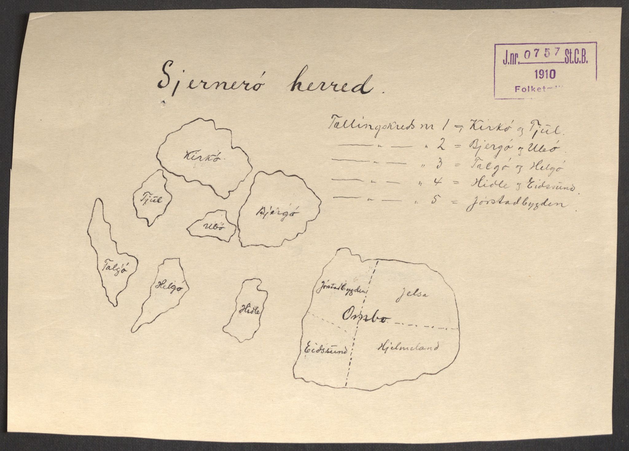 SAST, 1920 census for Sjernarøy, 1920, p. 8