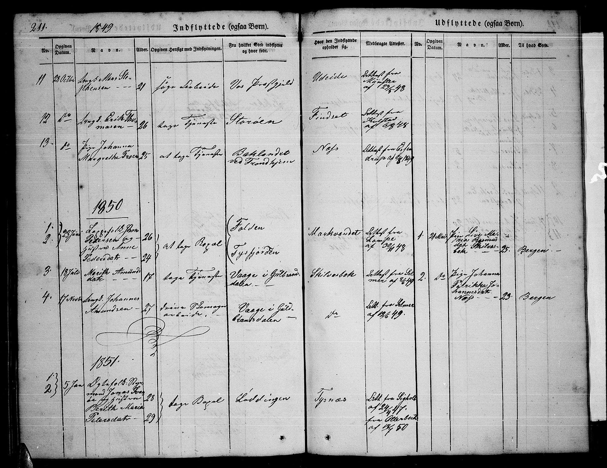 Ministerialprotokoller, klokkerbøker og fødselsregistre - Nordland, SAT/A-1459/859/L0856: Parish register (copy) no. 859C02, 1843-1854, p. 211
