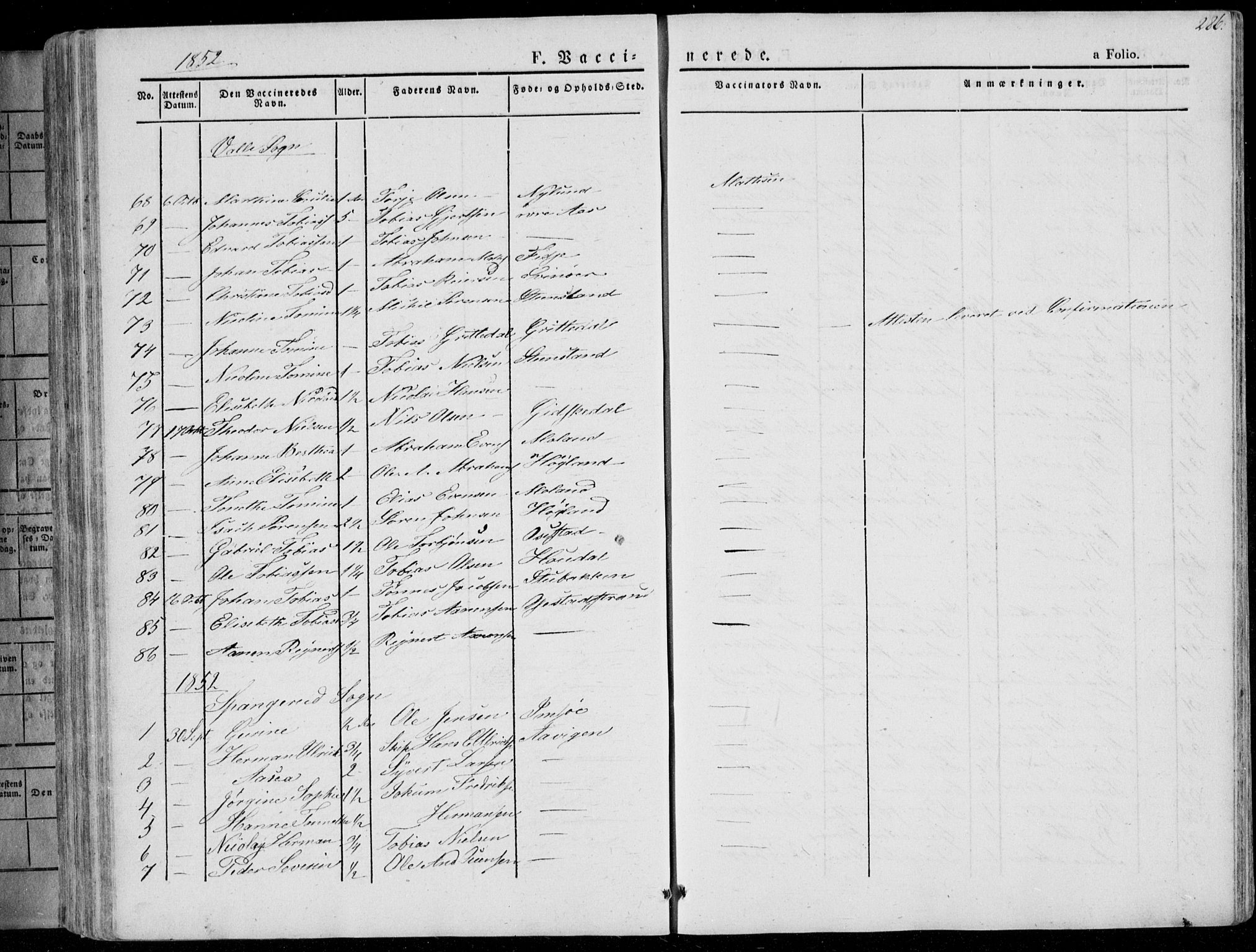 Sør-Audnedal sokneprestkontor, AV/SAK-1111-0039/F/Fa/Fab/L0006: Parish register (official) no. A 6, 1829-1855, p. 286