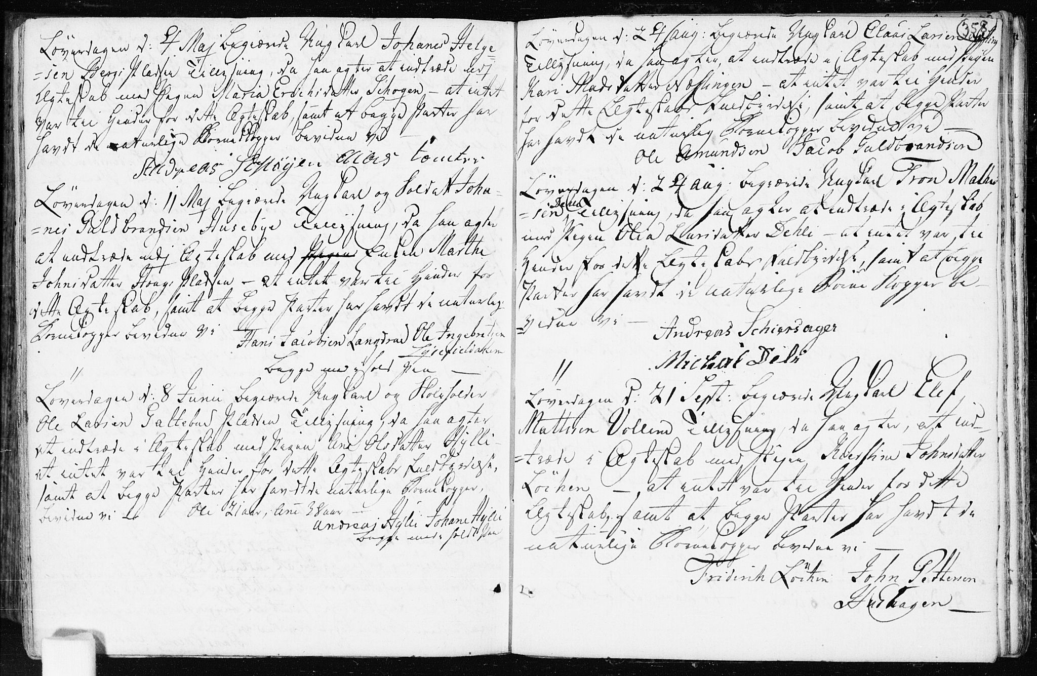 Spydeberg prestekontor Kirkebøker, AV/SAO-A-10924/F/Fa/L0003: Parish register (official) no. I 3, 1778-1814, p. 358