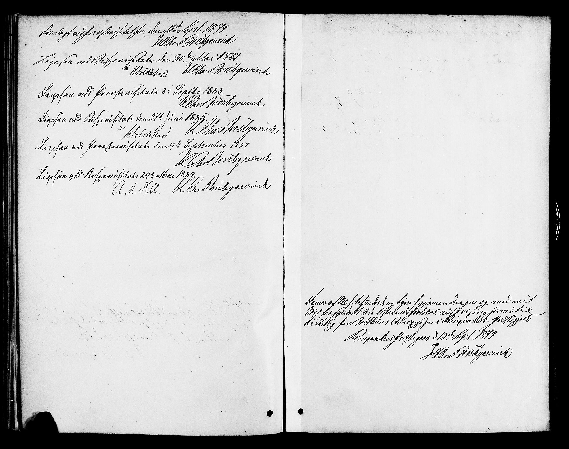 Ringsaker prestekontor, SAH/PREST-014/K/Ka/L0013: Parish register (official) no. 13, 1879-1890