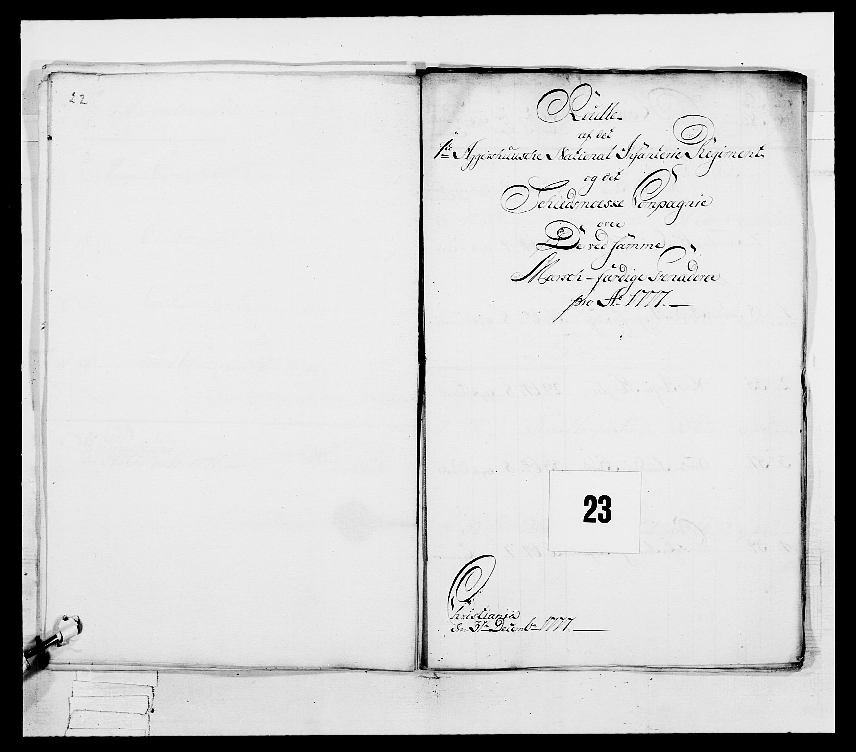 Generalitets- og kommissariatskollegiet, Det kongelige norske kommissariatskollegium, AV/RA-EA-5420/E/Eh/L0038: 1. Akershusiske nasjonale infanteriregiment, 1776-1788, p. 104