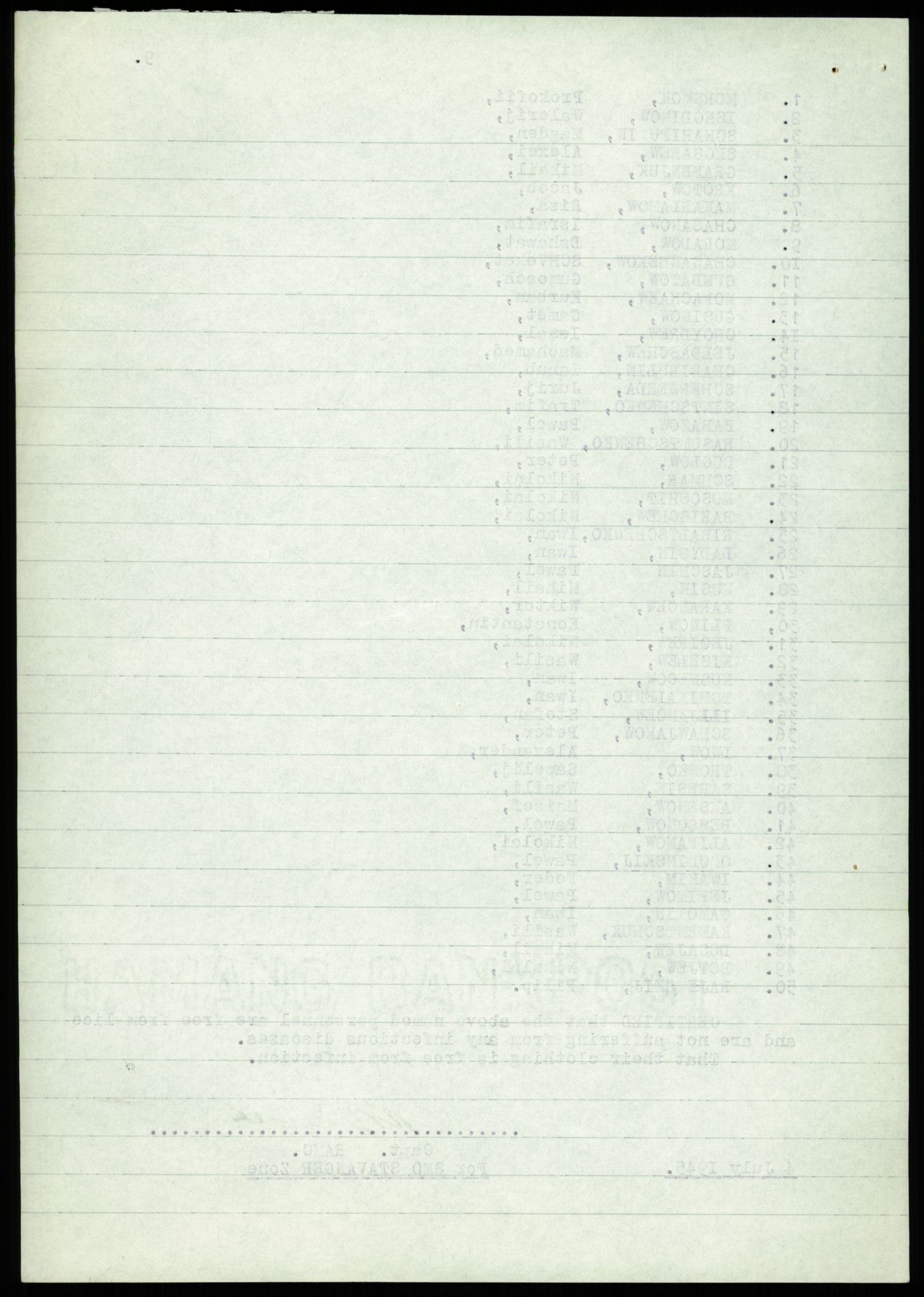 Flyktnings- og fangedirektoratet, Repatrieringskontoret, AV/RA-S-1681/D/Db/L0022: Displaced Persons (DPs) og sivile tyskere, 1945-1948, p. 507