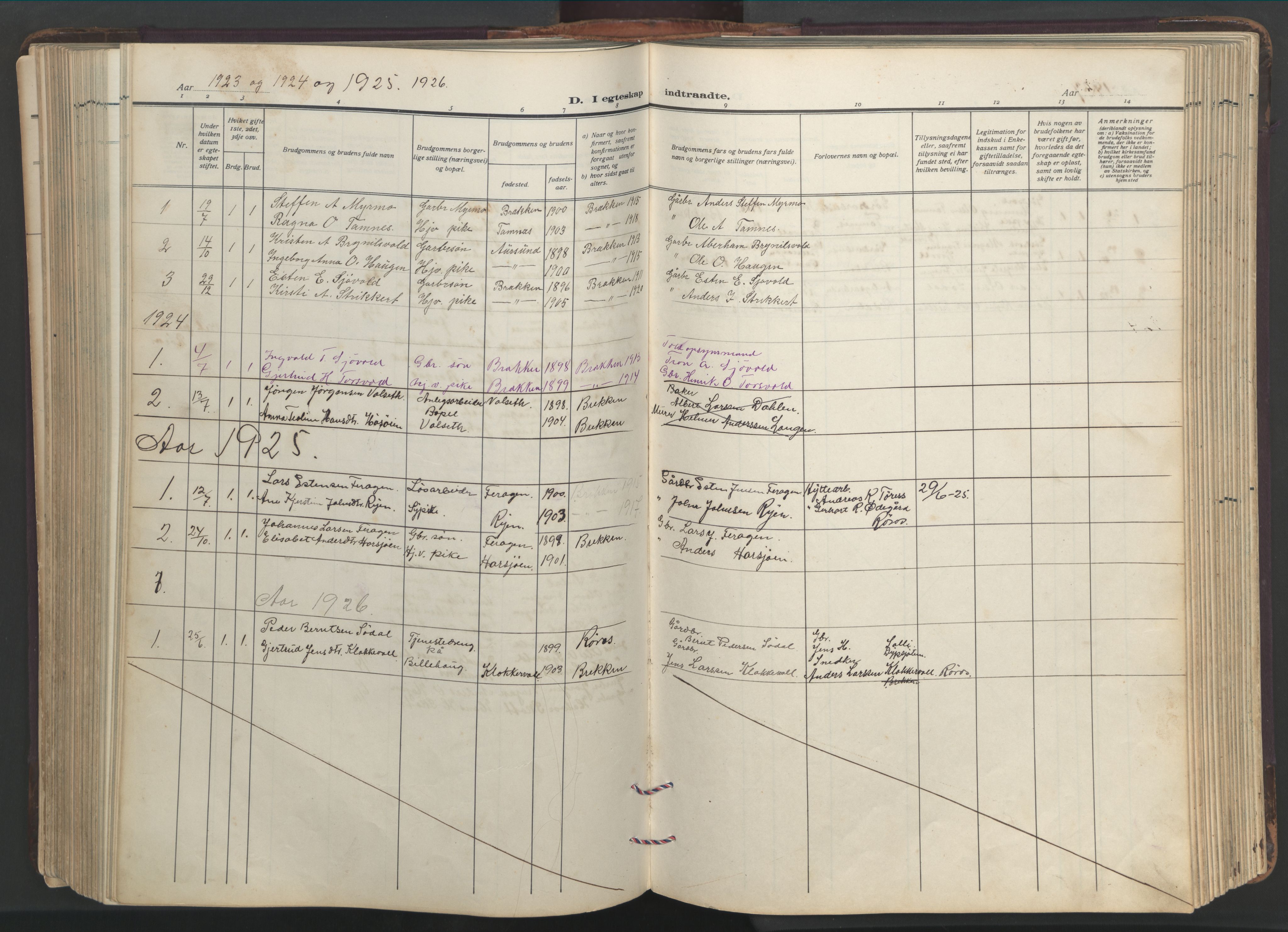 Ministerialprotokoller, klokkerbøker og fødselsregistre - Sør-Trøndelag, SAT/A-1456/683/L0951: Parish register (copy) no. 683C03, 1919-1970