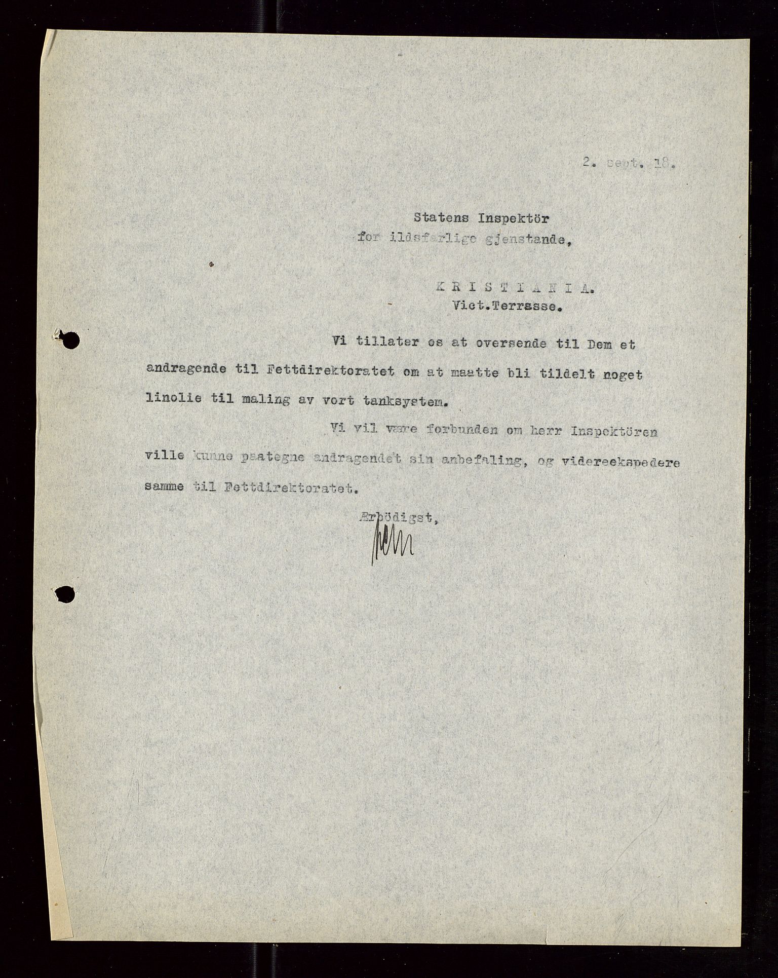 Pa 1521 - A/S Norske Shell, AV/SAST-A-101915/E/Ea/Eaa/L0006: Sjefskorrespondanse, 1918, p. 660