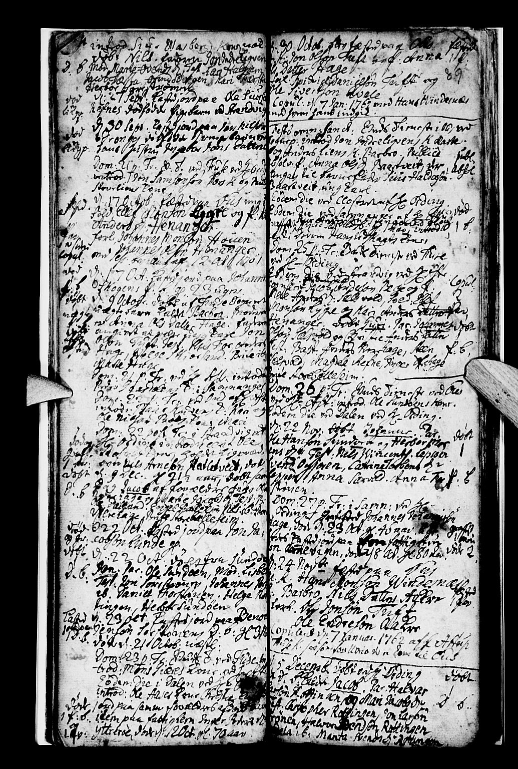 Os sokneprestembete, SAB/A-99929: Parish register (official) no. A 8, 1760-1765, p. 90