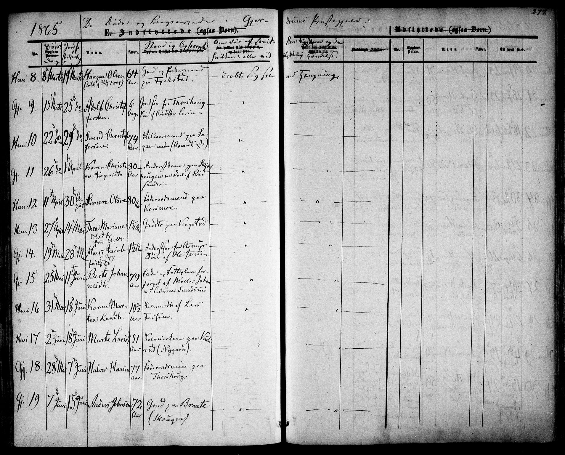 Gjerdrum prestekontor Kirkebøker, AV/SAO-A-10412b/F/Fa/L0007: Parish register (official) no. I 7, 1857-1866, p. 277