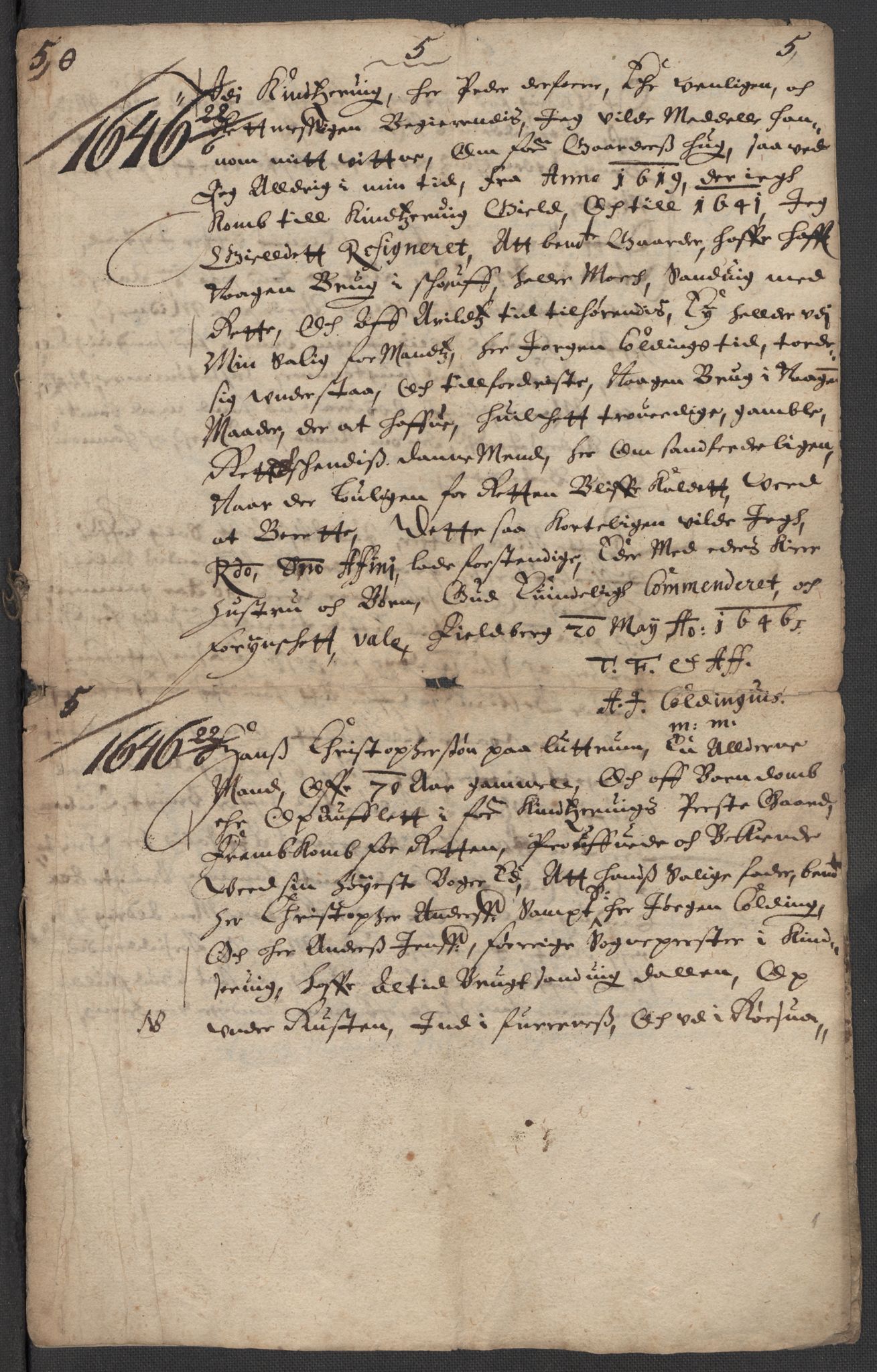 Riksarkivets diplomsamling, AV/RA-EA-5965/F15/L0037: Prestearkiv - Hordaland, 1577-1733, p. 64