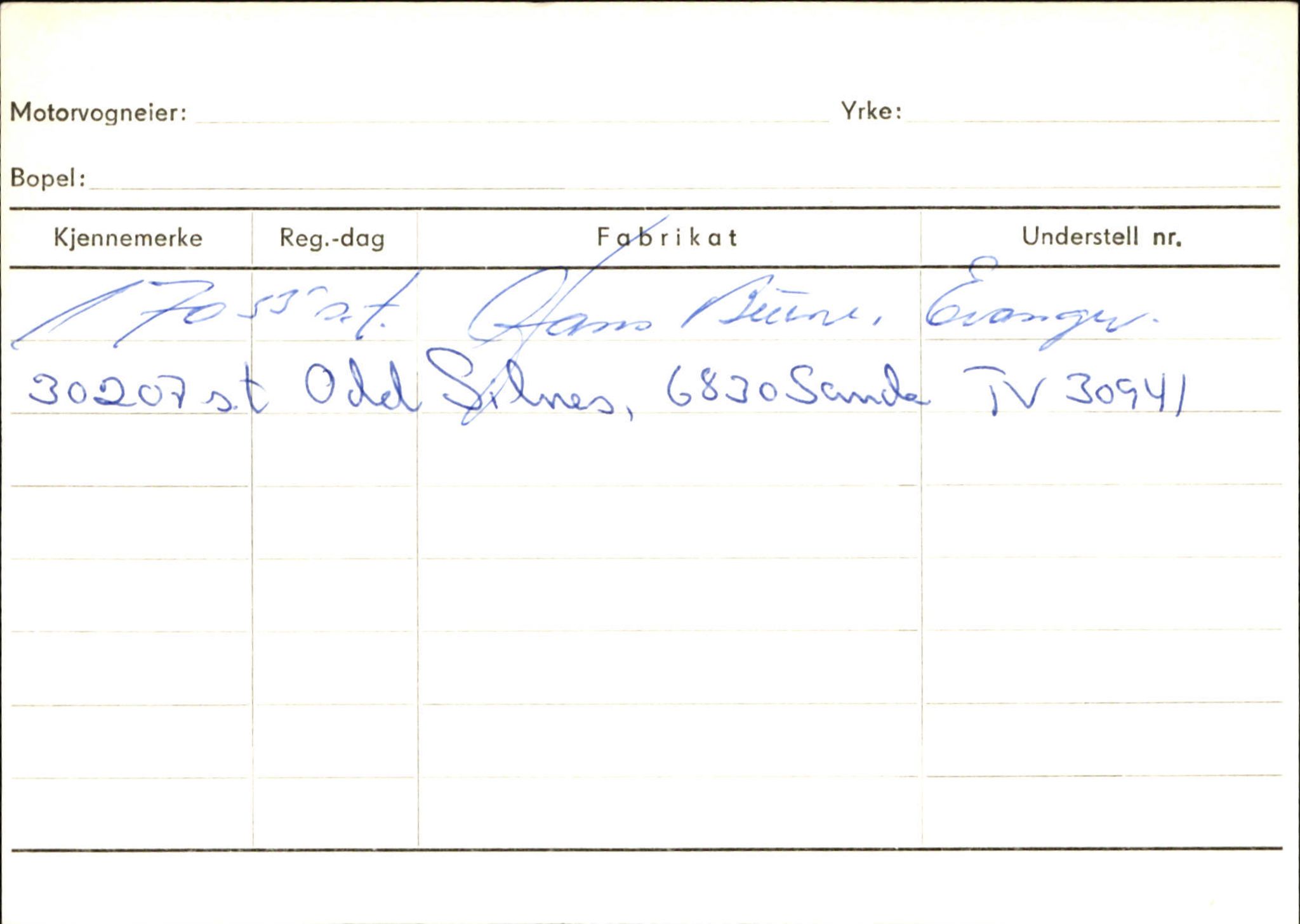 Statens vegvesen, Sogn og Fjordane vegkontor, AV/SAB-A-5301/4/F/L0131: Eigarregister Høyanger P-Å. Stryn S-Å, 1945-1975, p. 2412