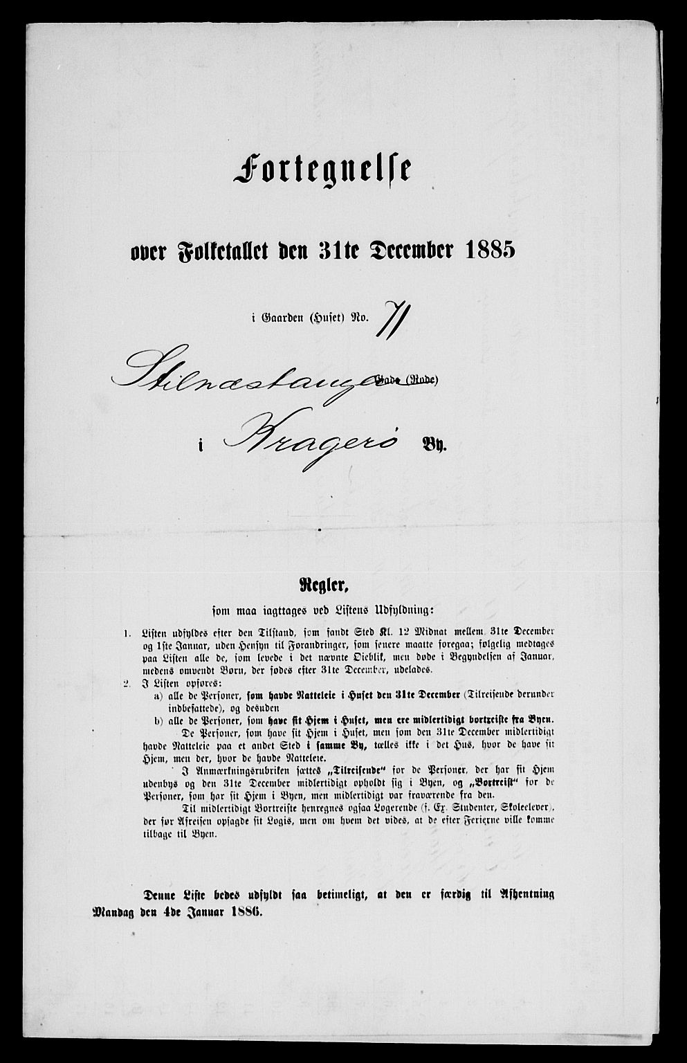 SAKO, 1885 census for 0801 Kragerø, 1885, p. 149