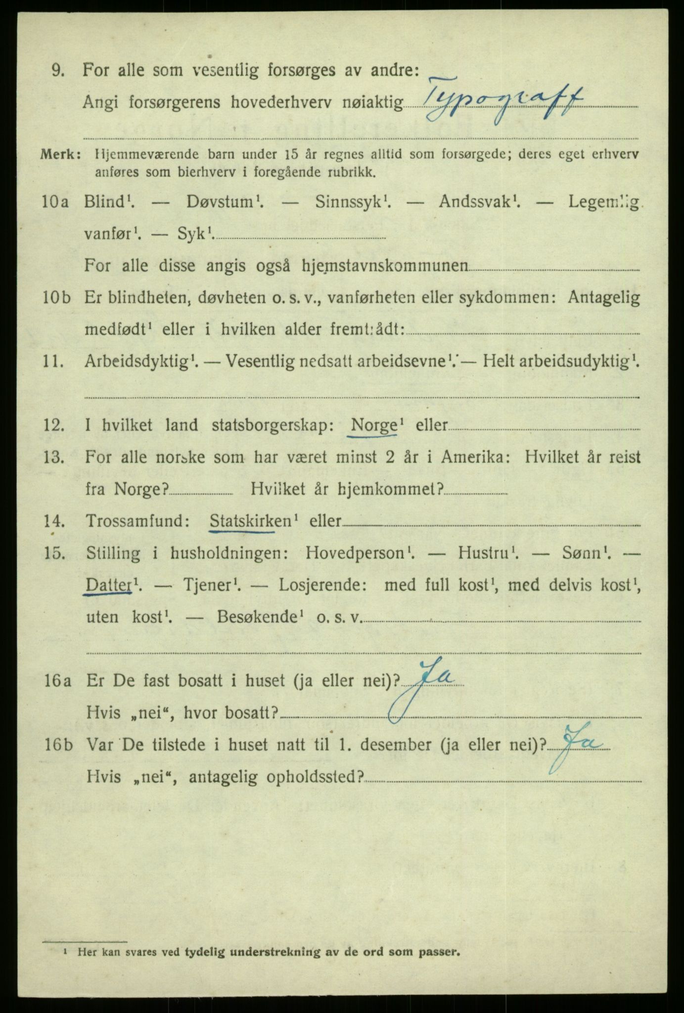 SAB, 1920 census for Sogndal, 1920, p. 3486