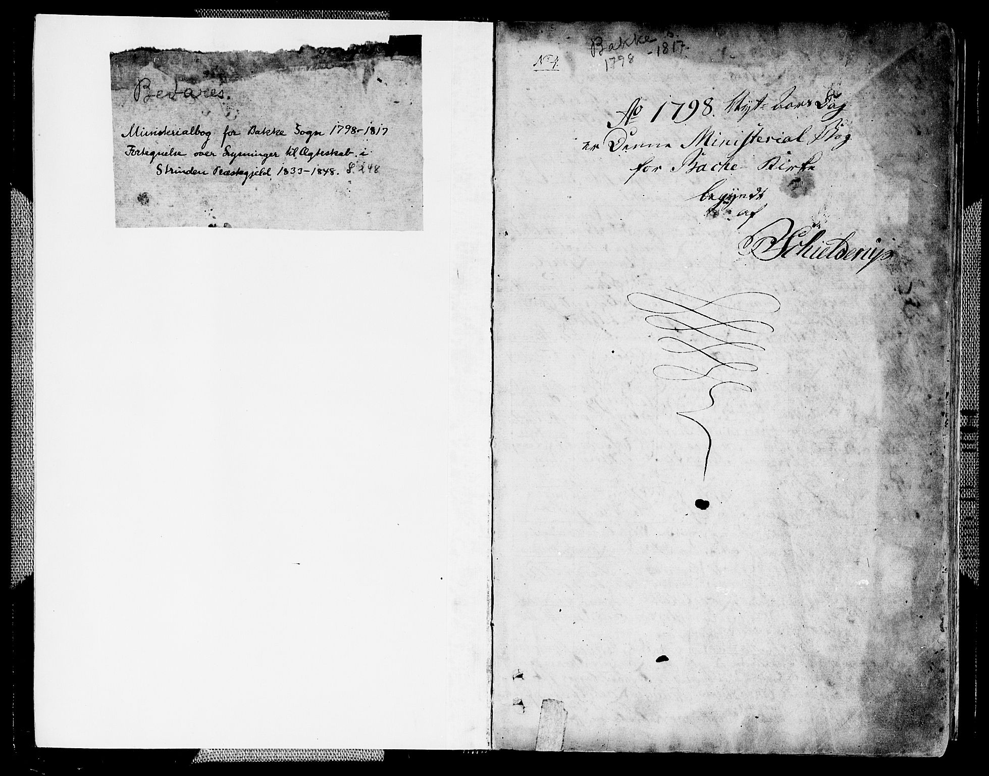 Ministerialprotokoller, klokkerbøker og fødselsregistre - Sør-Trøndelag, AV/SAT-A-1456/604/L0181: Parish register (official) no. 604A02, 1798-1817, p. 0-1