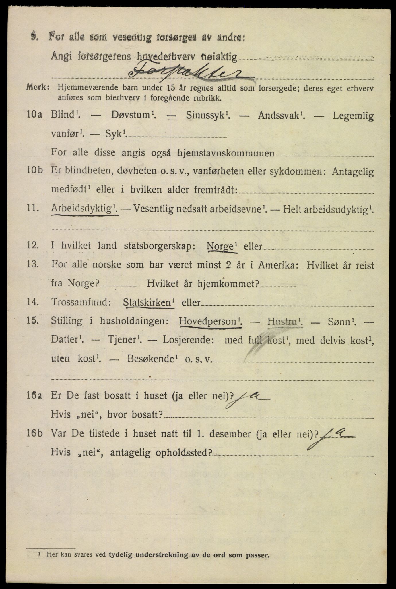 SAH, 1920 census for Nord-Aurdal, 1920, p. 7625