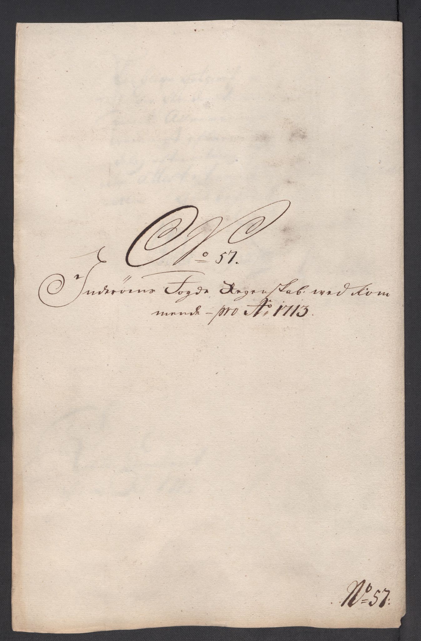 Rentekammeret inntil 1814, Reviderte regnskaper, Fogderegnskap, RA/EA-4092/R63/L4321: Fogderegnskap Inderøy, 1713, p. 409